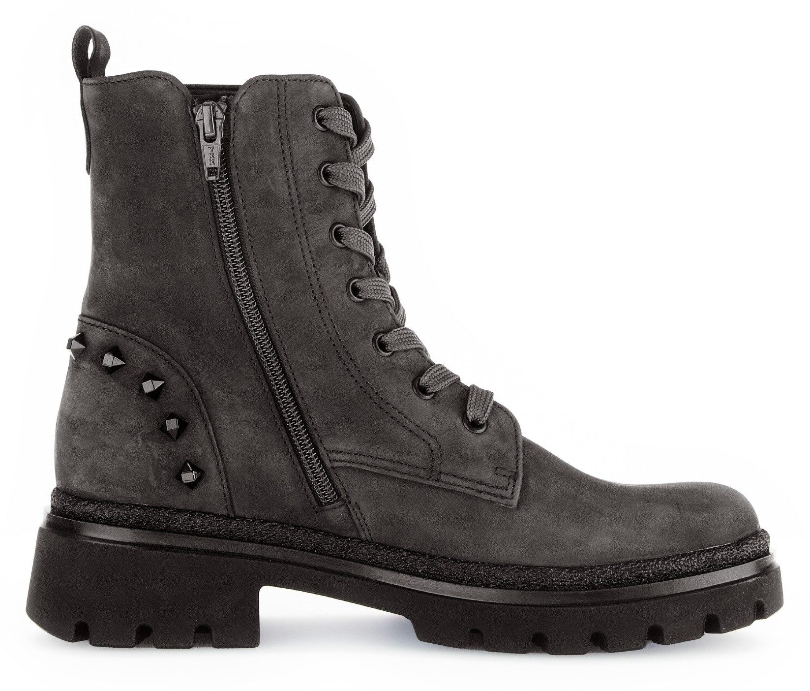 Gabor Veterschoenen Florence blokhak, veterschoen, comfort schoen in breedte g (= breed)