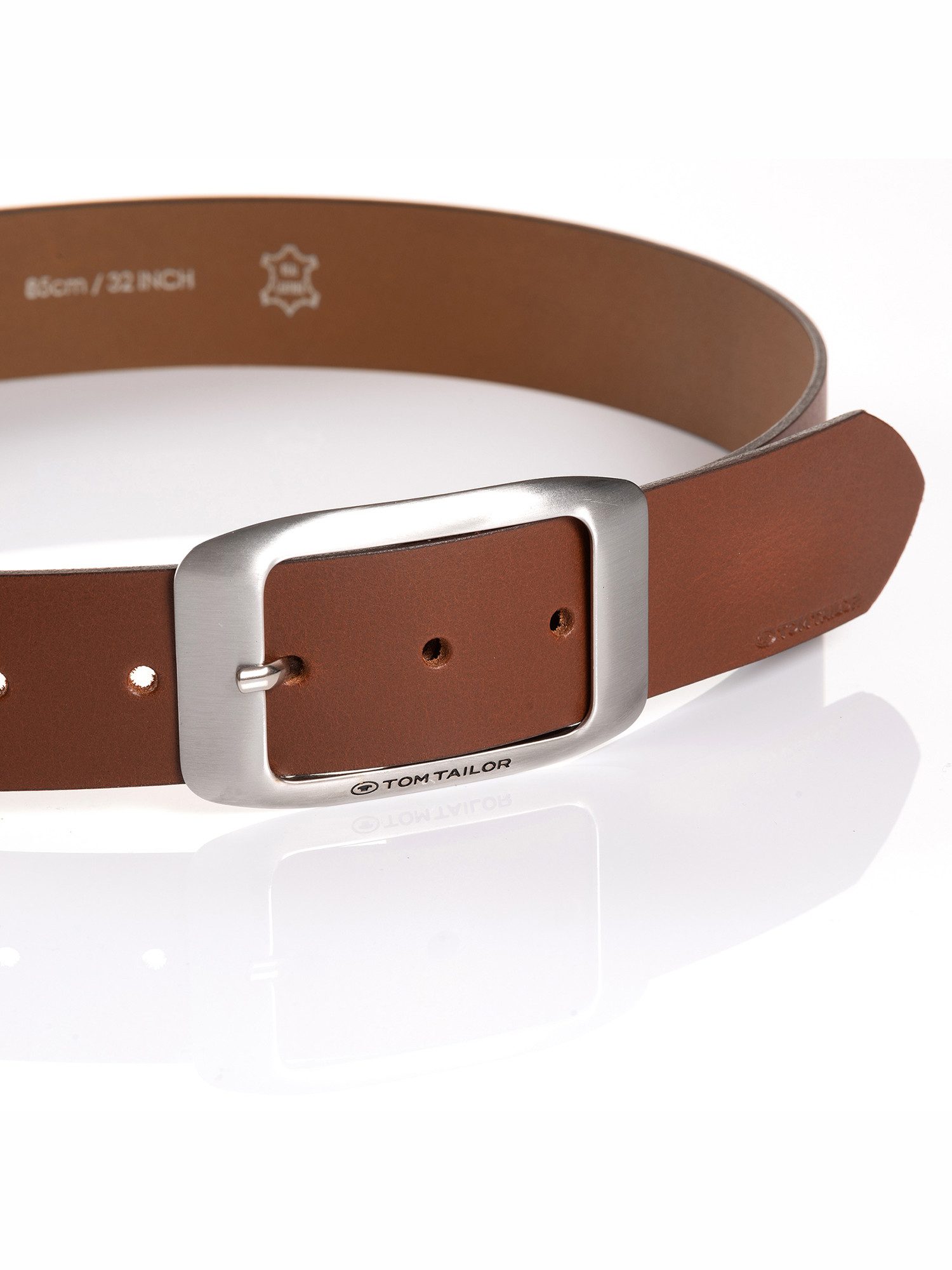 Tom Tailor Leren riem TTAMY 4 cm brede damesriem, modieus veelzijdig