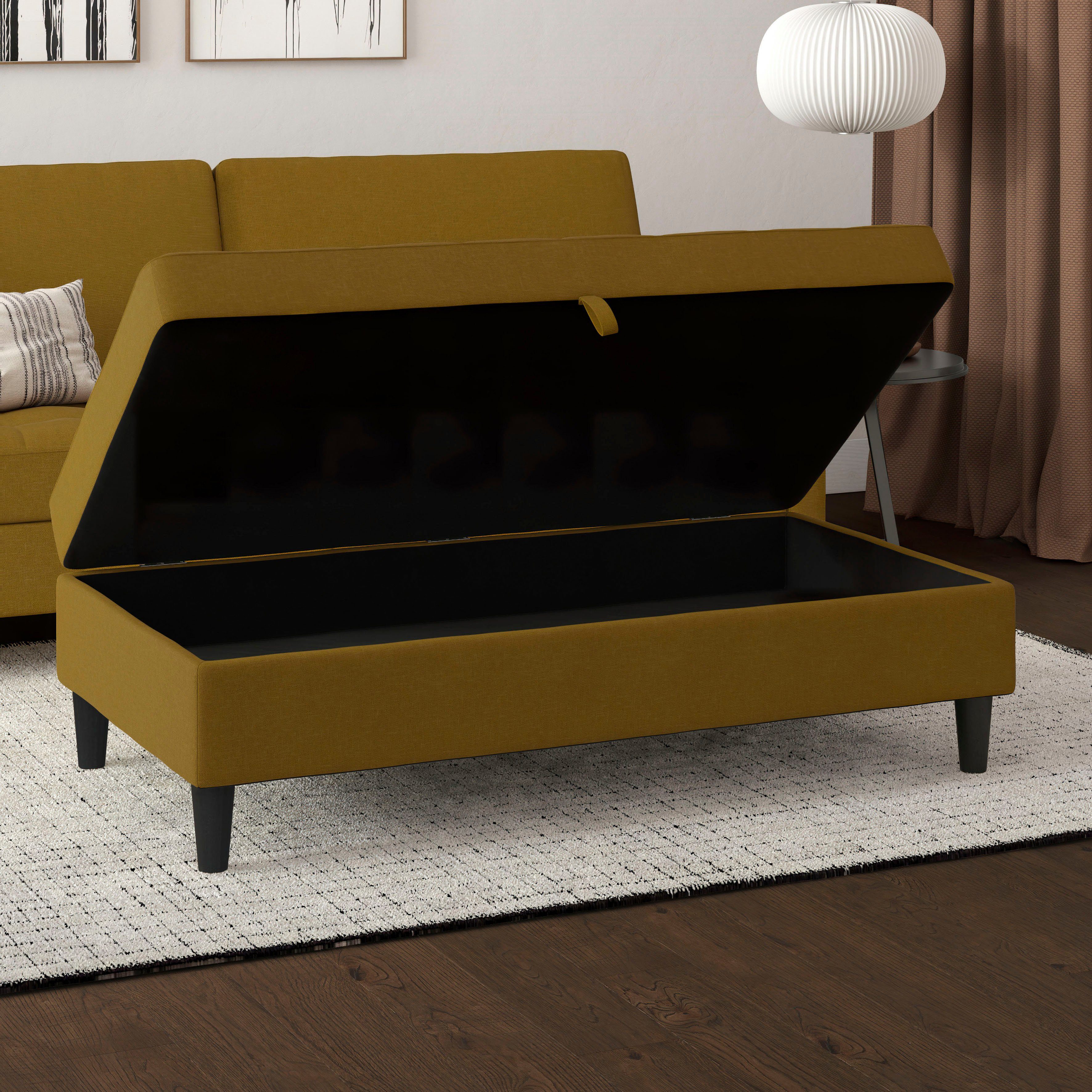 Dorel Home Hocker met bergruimte Presley Hocker met bergruimte, vrij plaatsbaar, zithoogte 43 cm