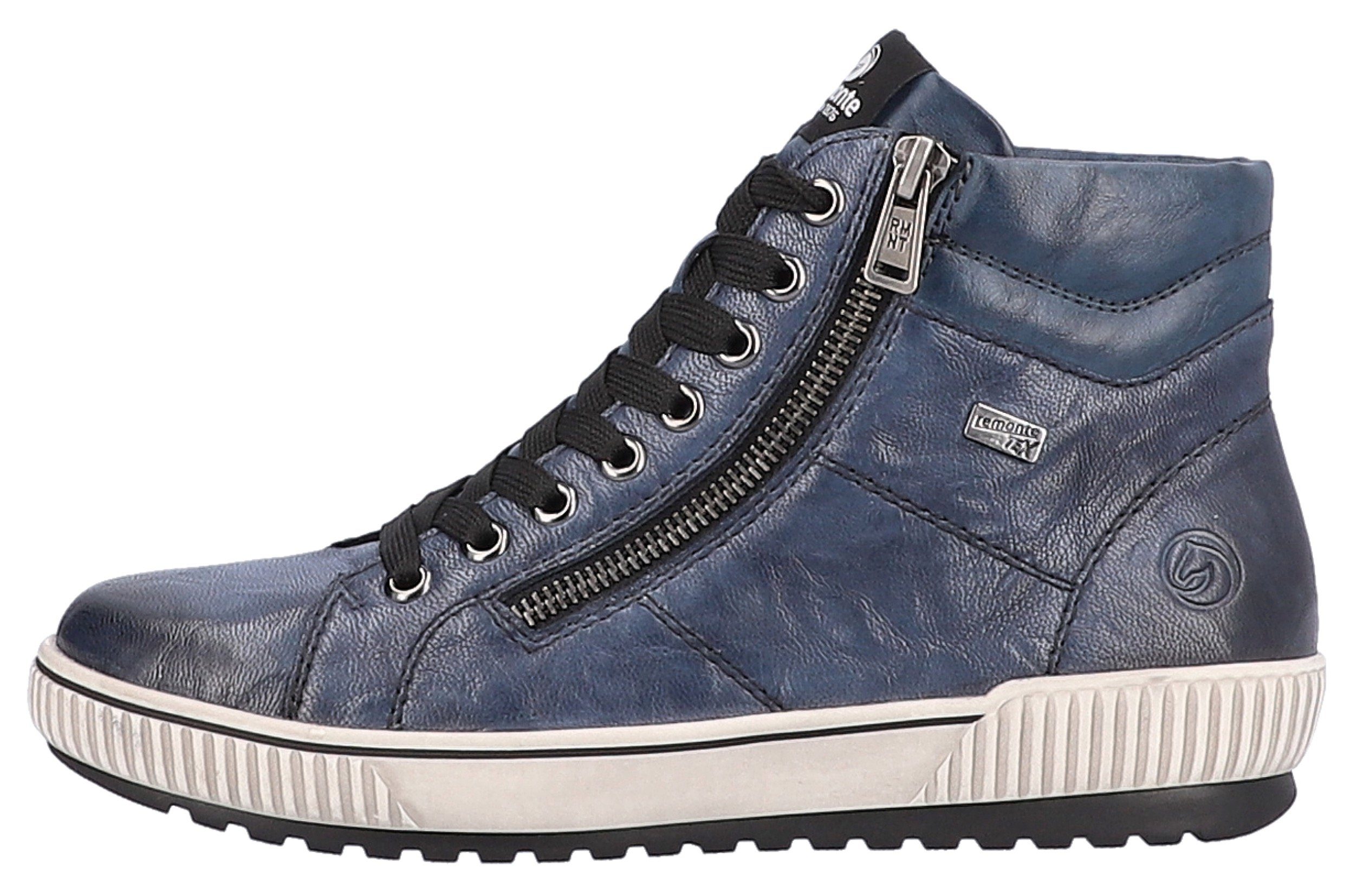 Remonte Veterschoenen platform, lace-up ankle boots, boots in crash look