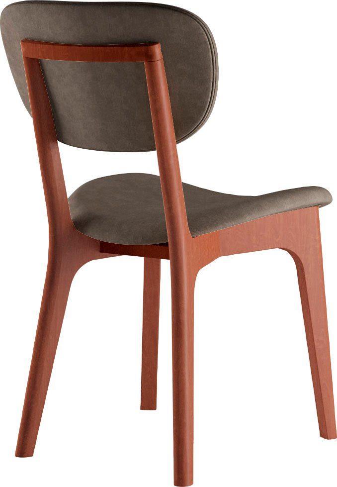 INOSIGN Stoel COZY Made in Italy Frame in beuken, kersen- of notenhout, massief hout, designstoel (set, 2 stuks)