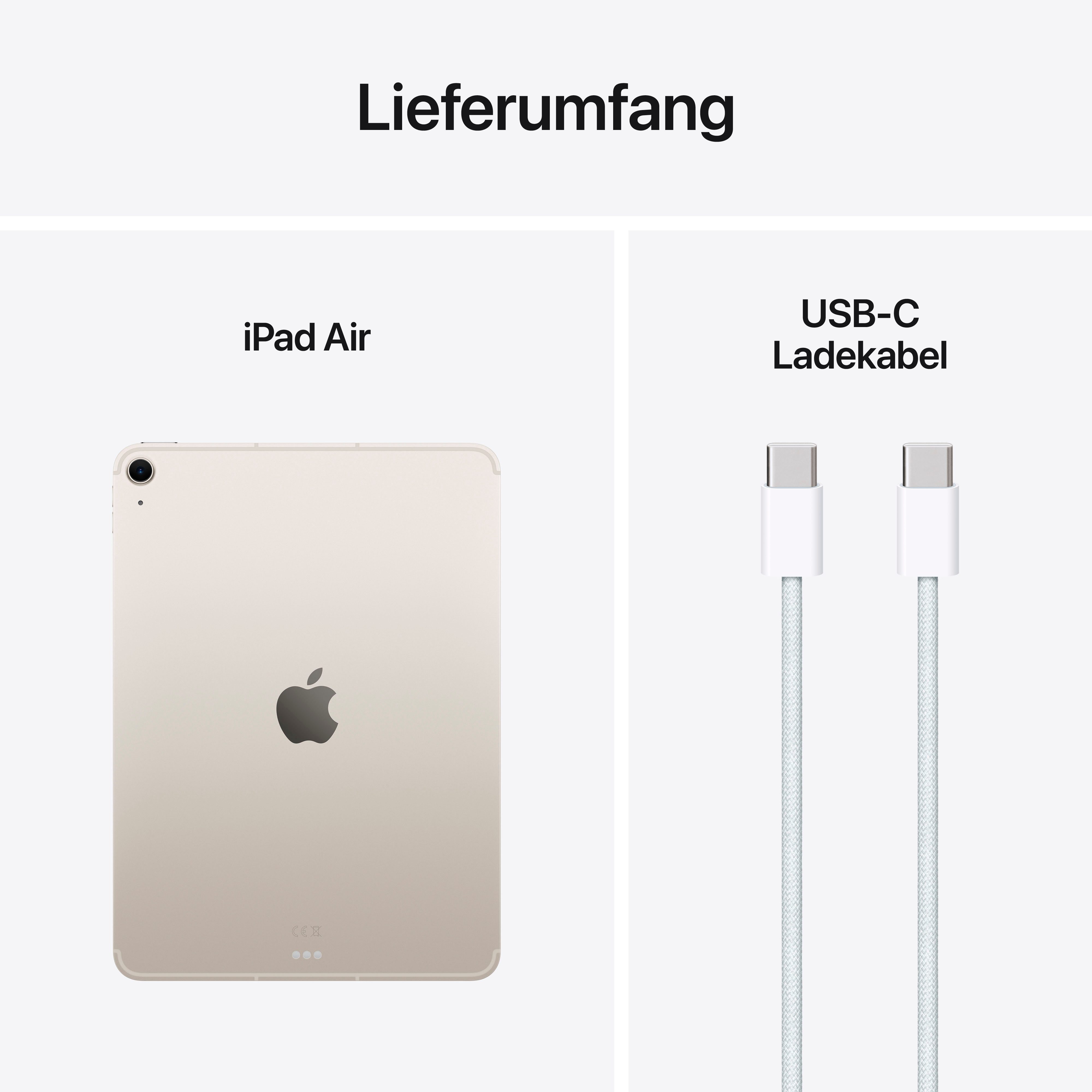 Apple Tablet 11" iPad Air Wi-Fi + Cellular (2025), 10,86 ", iPadOS