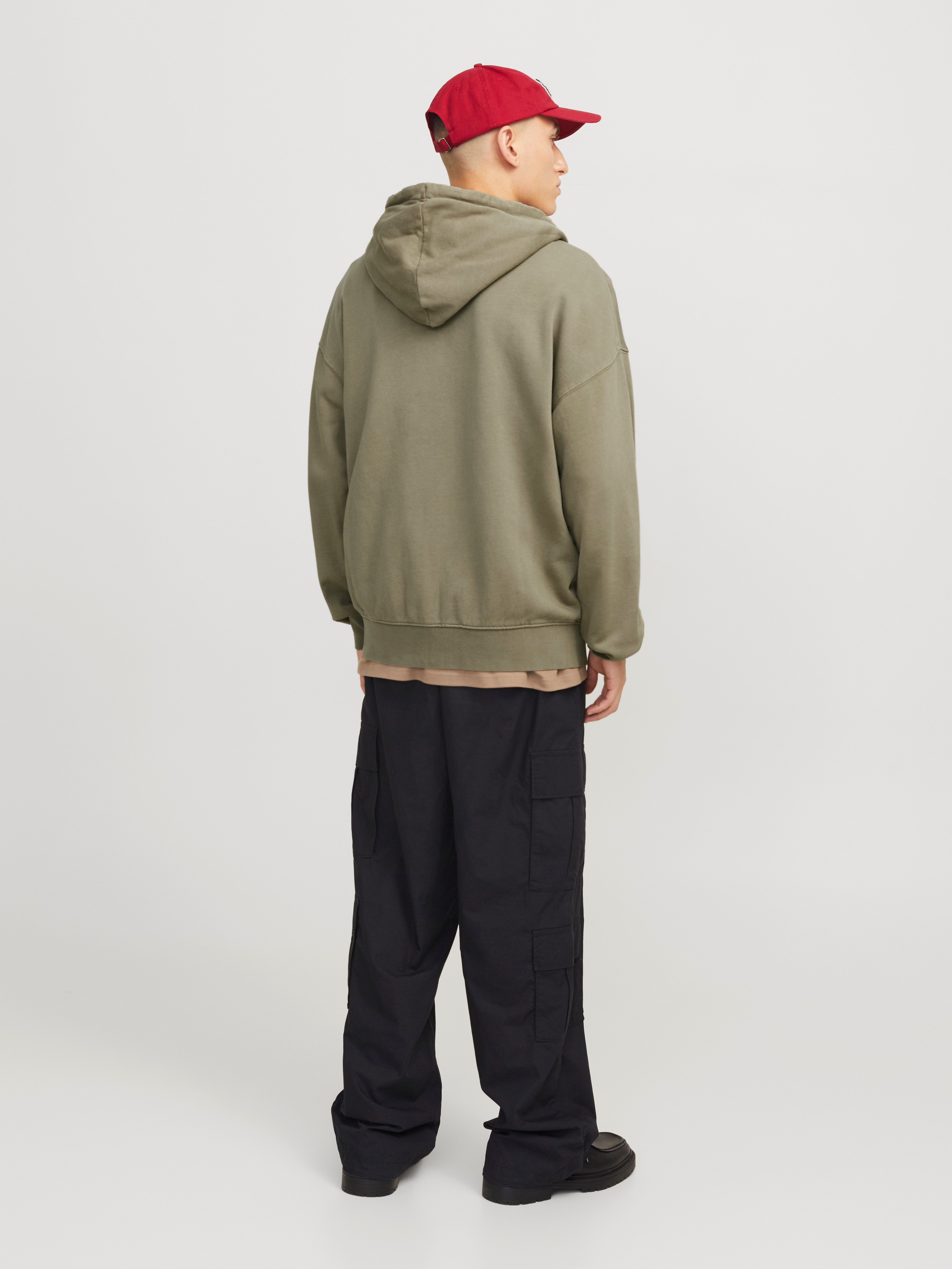 Jack & Jones Capuchonsweatvest JJECHARGE FADED SWEAT ZIP HOOD NOOS