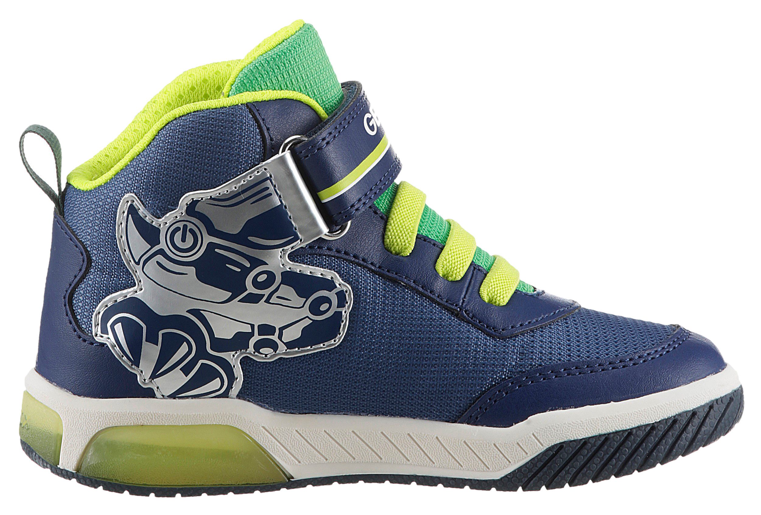 Geox Sneakers J INEK BOY C - Knipperschoen High top sneaker, veterschoenen met cool motief
