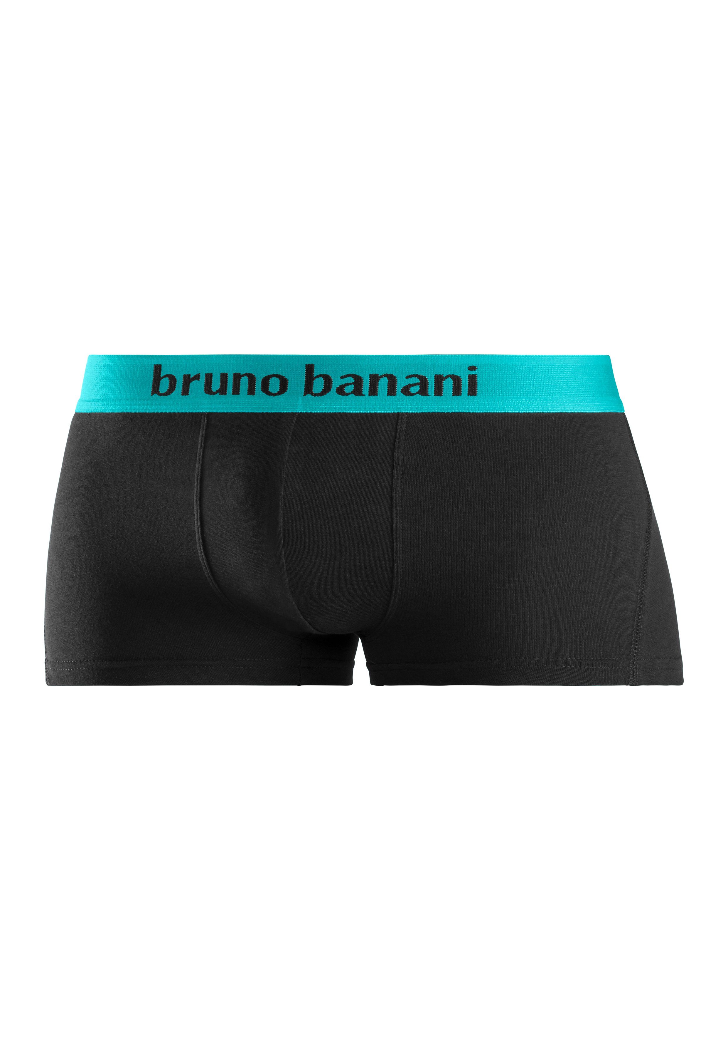 Bruno Banani Hipster strak zittende boxershorts met logo webband van katoenmix (set, 4 stuks)