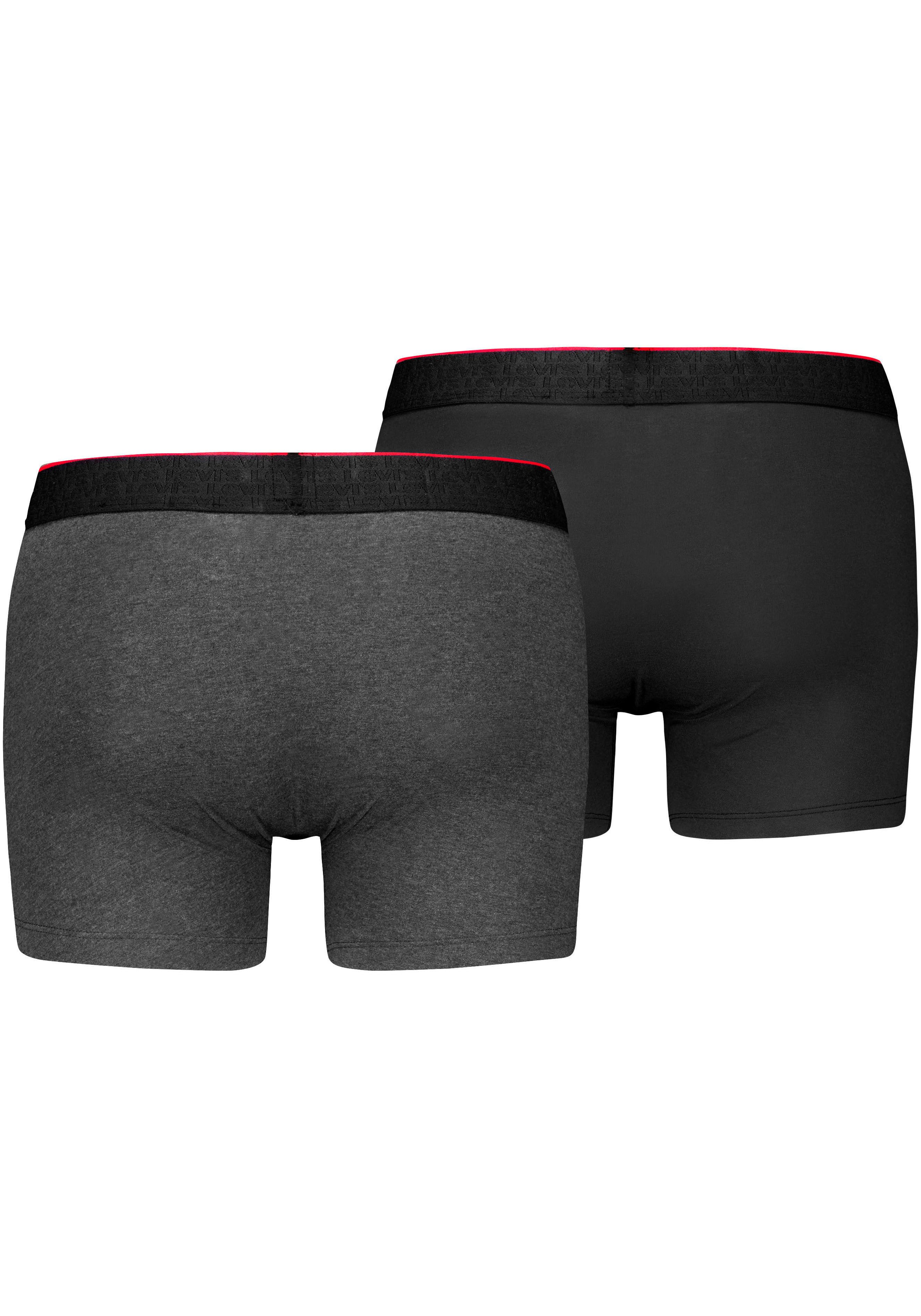 Levi's Boxershort met kleuraccent webgummiband (Set van 2)