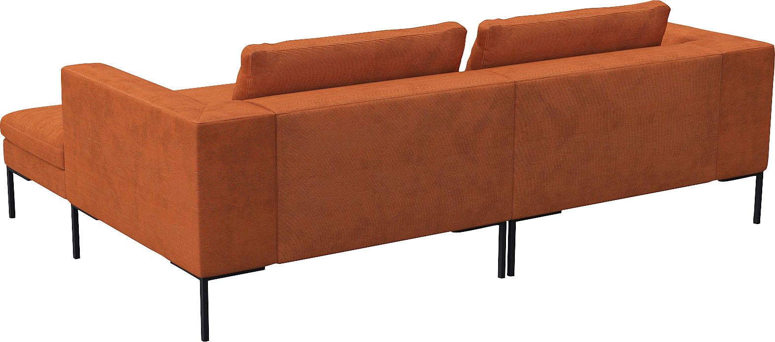 FLEXLUX Hoekbank Loano, super comfortabel zitcomfort door koudschuim in de zitting, L-vorm