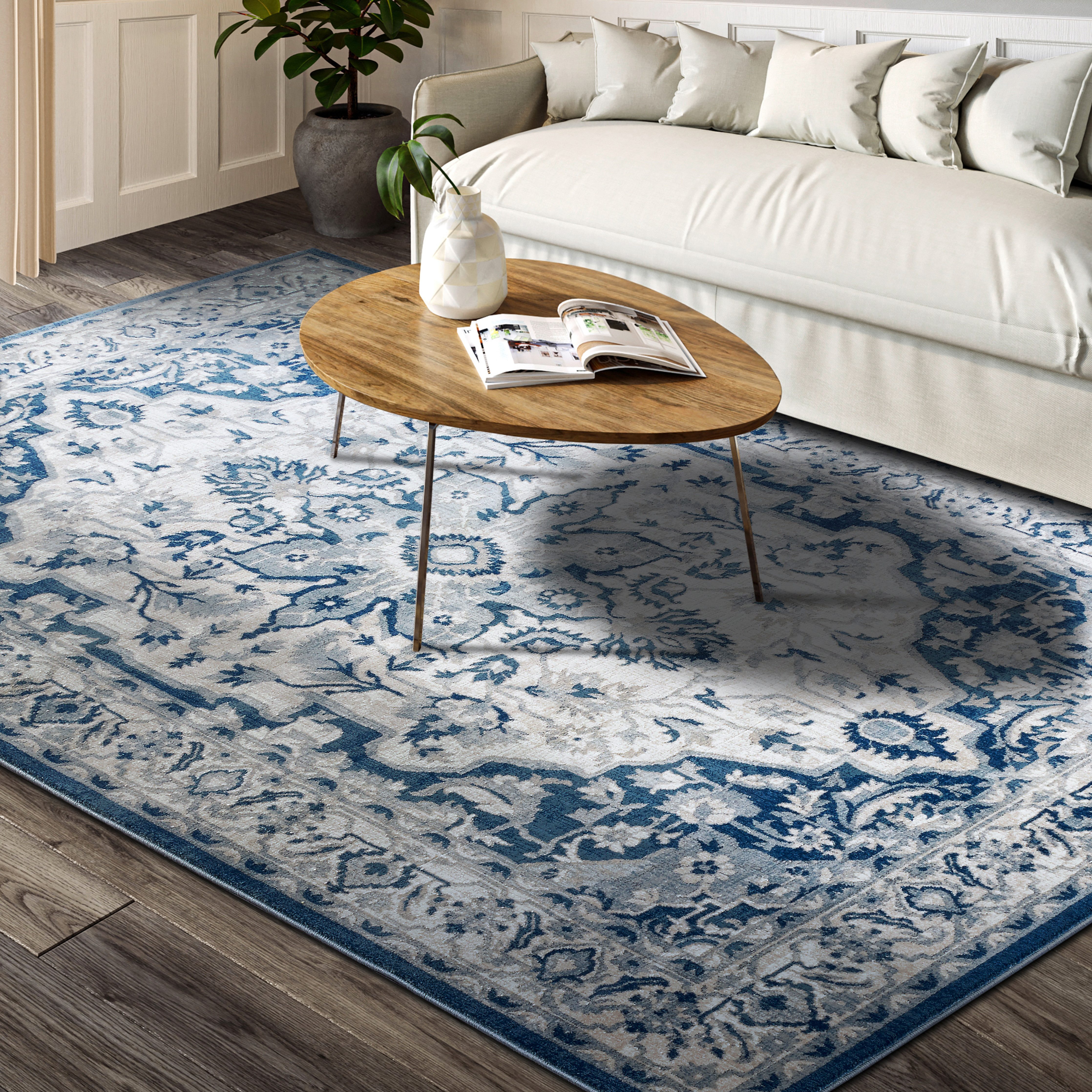 Villeroy & Boch Vloerkleed Gabrielle Oriëntaals, woonkamer, slaapkamer, klassiek, kortpolig, zacht