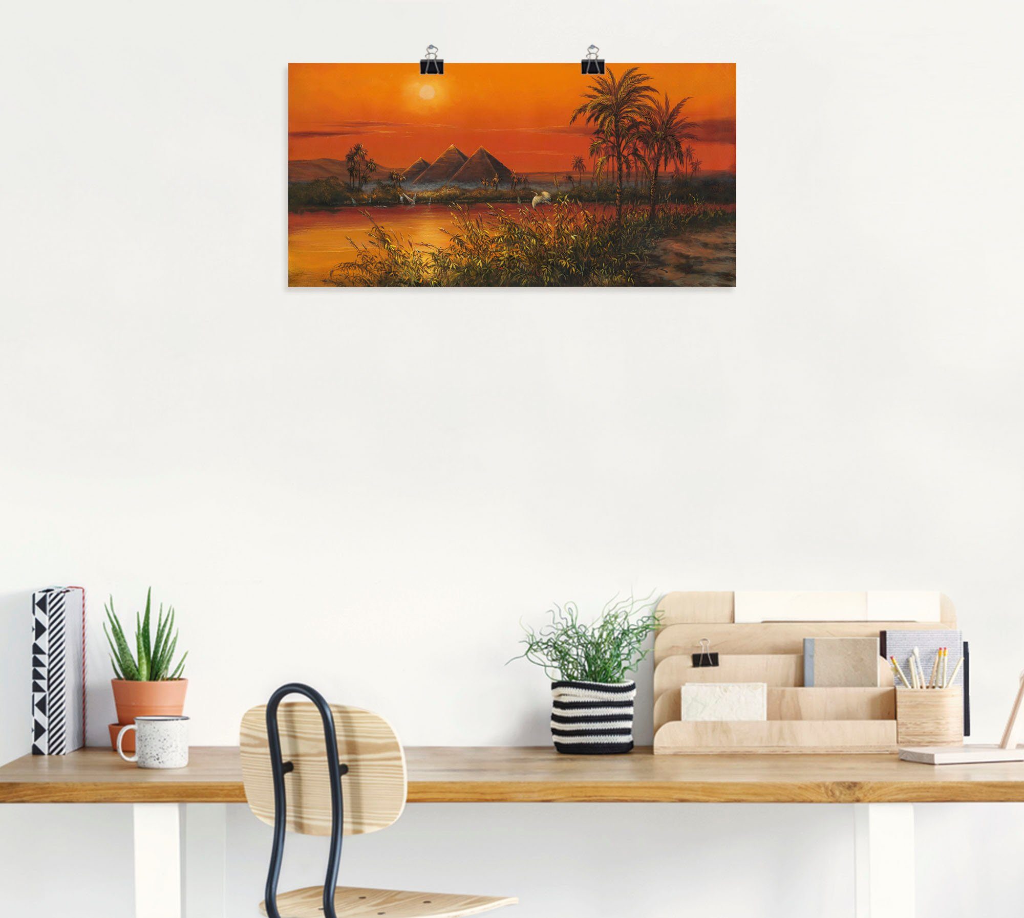 Artland Artprint Piramiden als artprint van aluminium, artprint op linnen, muursticker of poster in verschillende maten