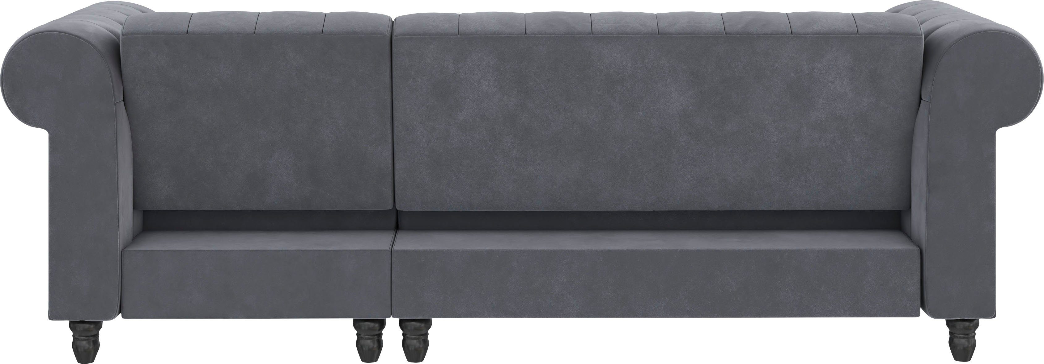 Dorel Home Hoekbank Felix, L-model, 241 cm (ligoppervlak108x195 cm), récamier verwisselbaar,