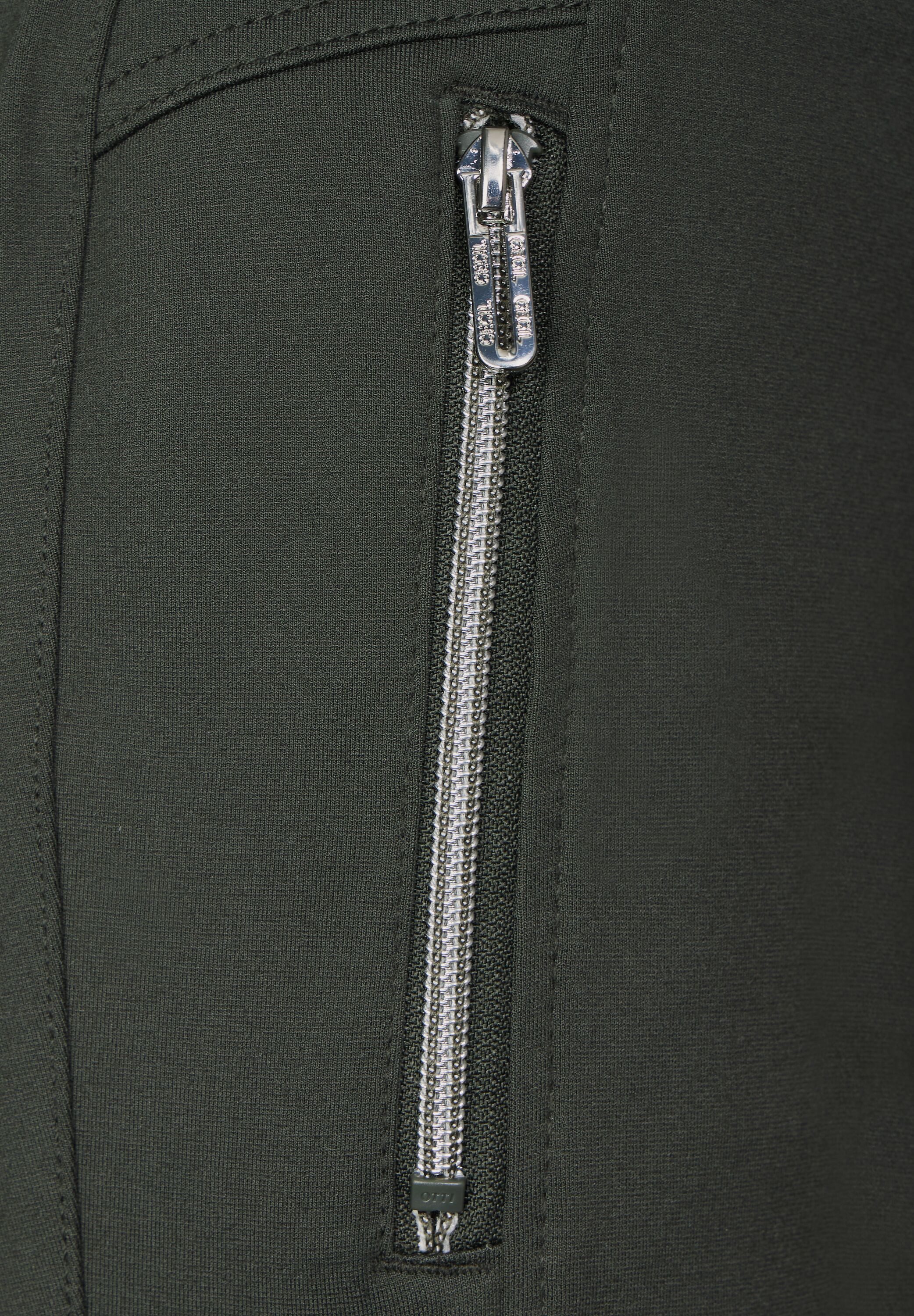 Cecil Sweatbroek Stijl Tracey Casual fit met ritszakken en koord
