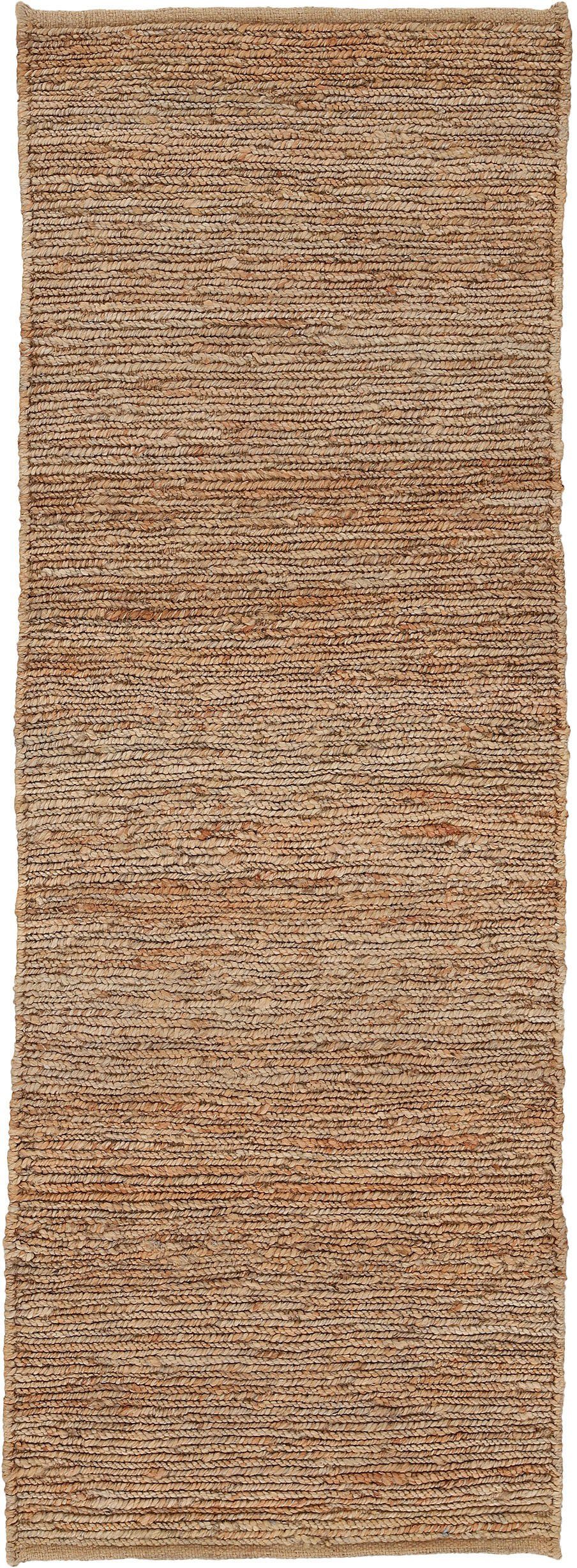 carpetfine Loper Nala jute tapijt van natuurlijke vezels keerbaar, van 100% jute, in vele maten en modellen, vierkant, rond
