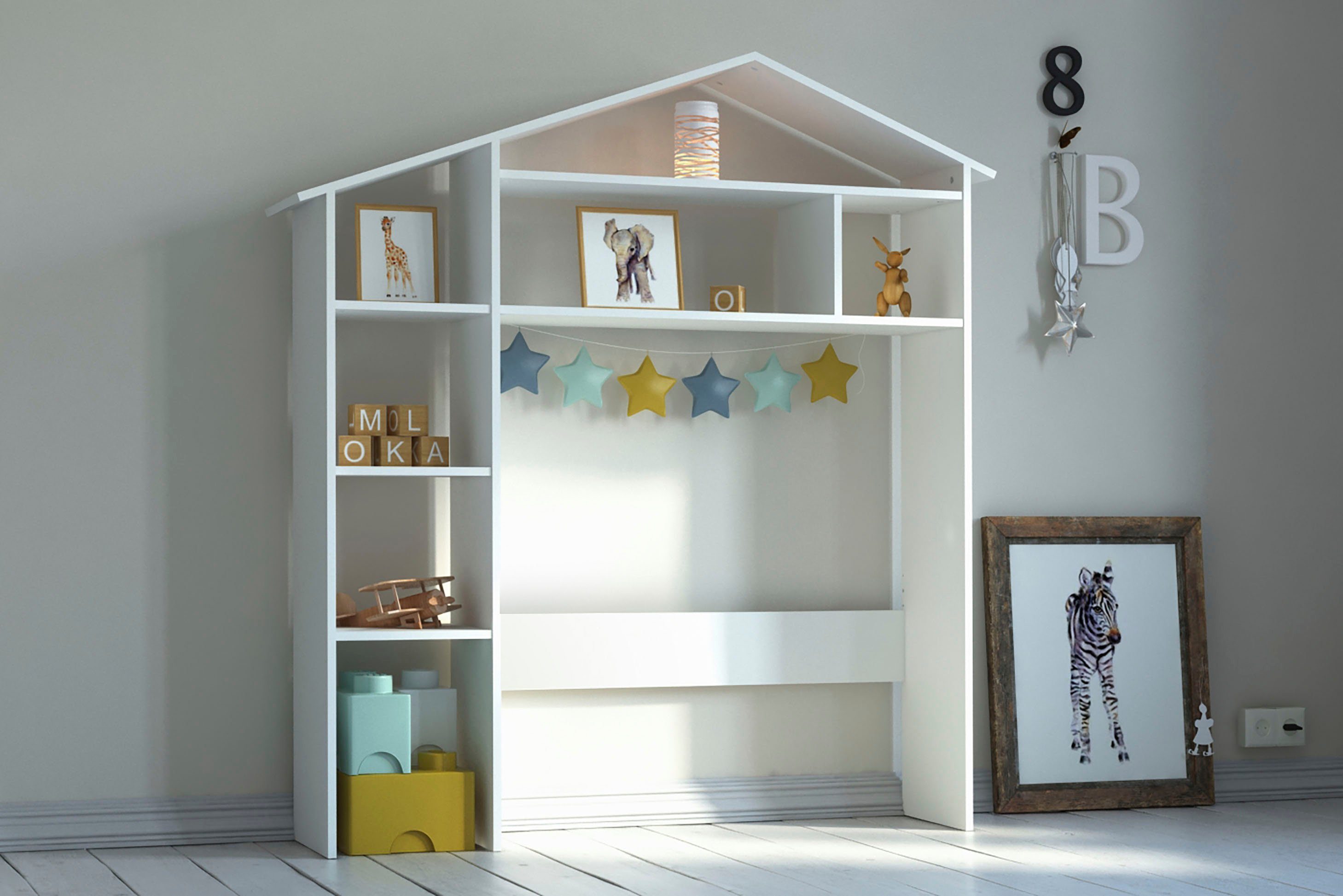 Lüttenhütt Rek Lizzi Hoofdeinde voor kinderbed, voor bedbreedte 100 cm