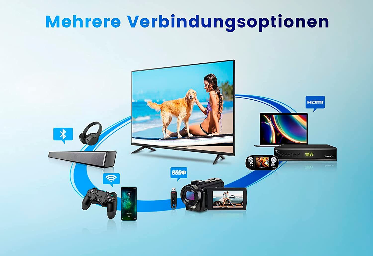 iFFALCON LCD-led-TV 55K610X1, 139,7 cm / 55", 4K Ultra HD, Android TV - Smart TV