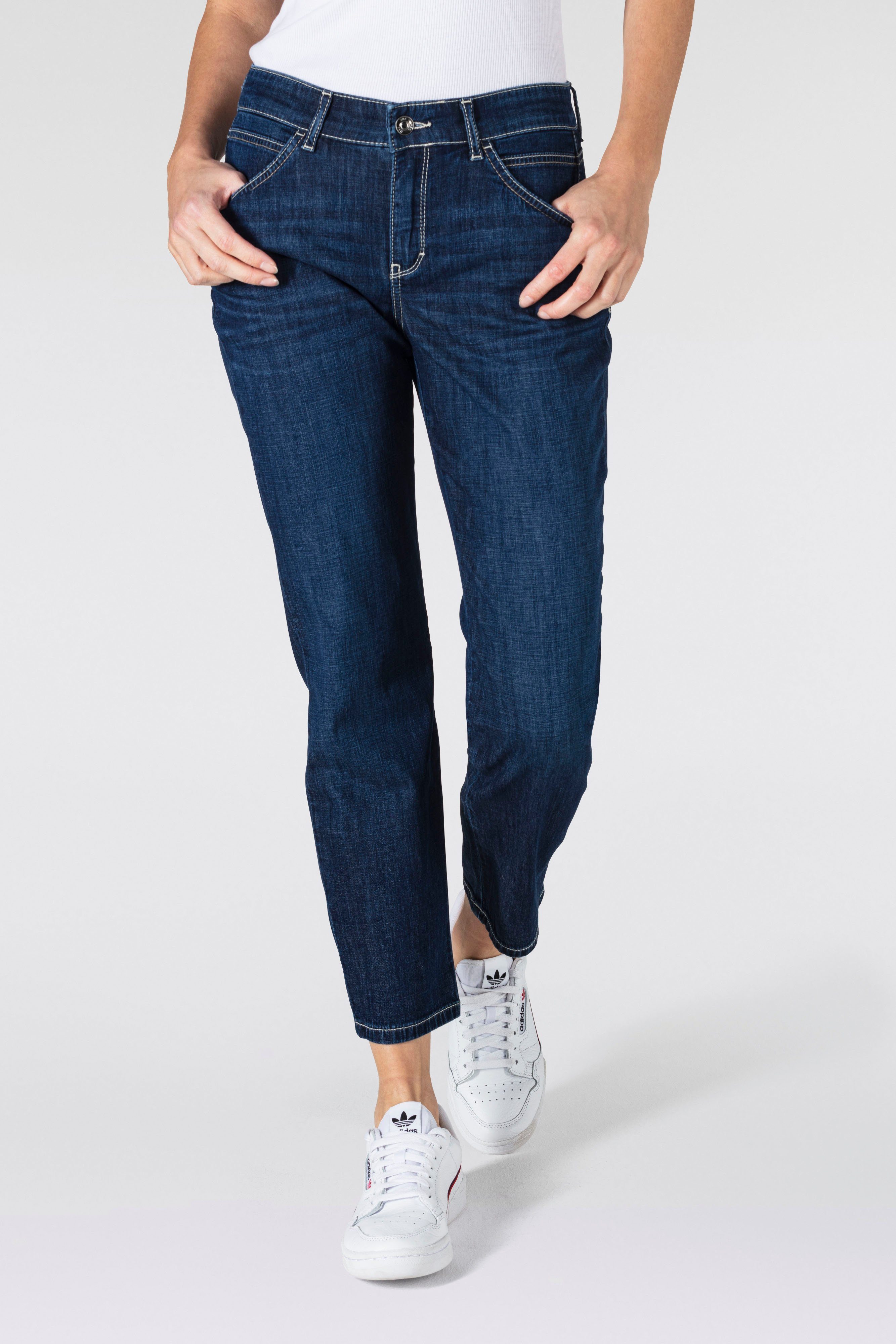 MAC Ankle jeans Slim 7-8 Contrastkleurige naden