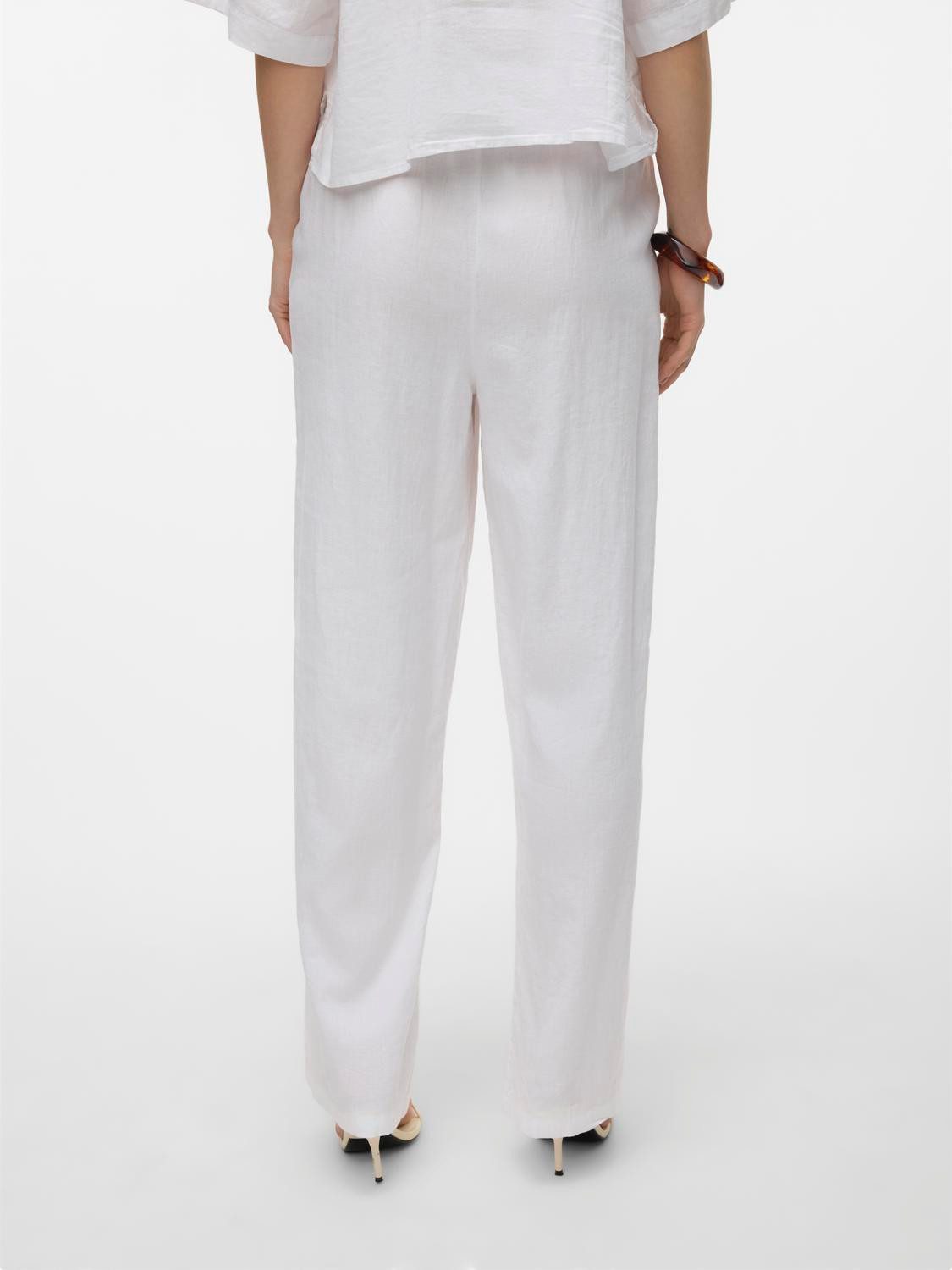 Vero Moda Comfortbroek VMLINN LINEN PANTS WVN NOOS
