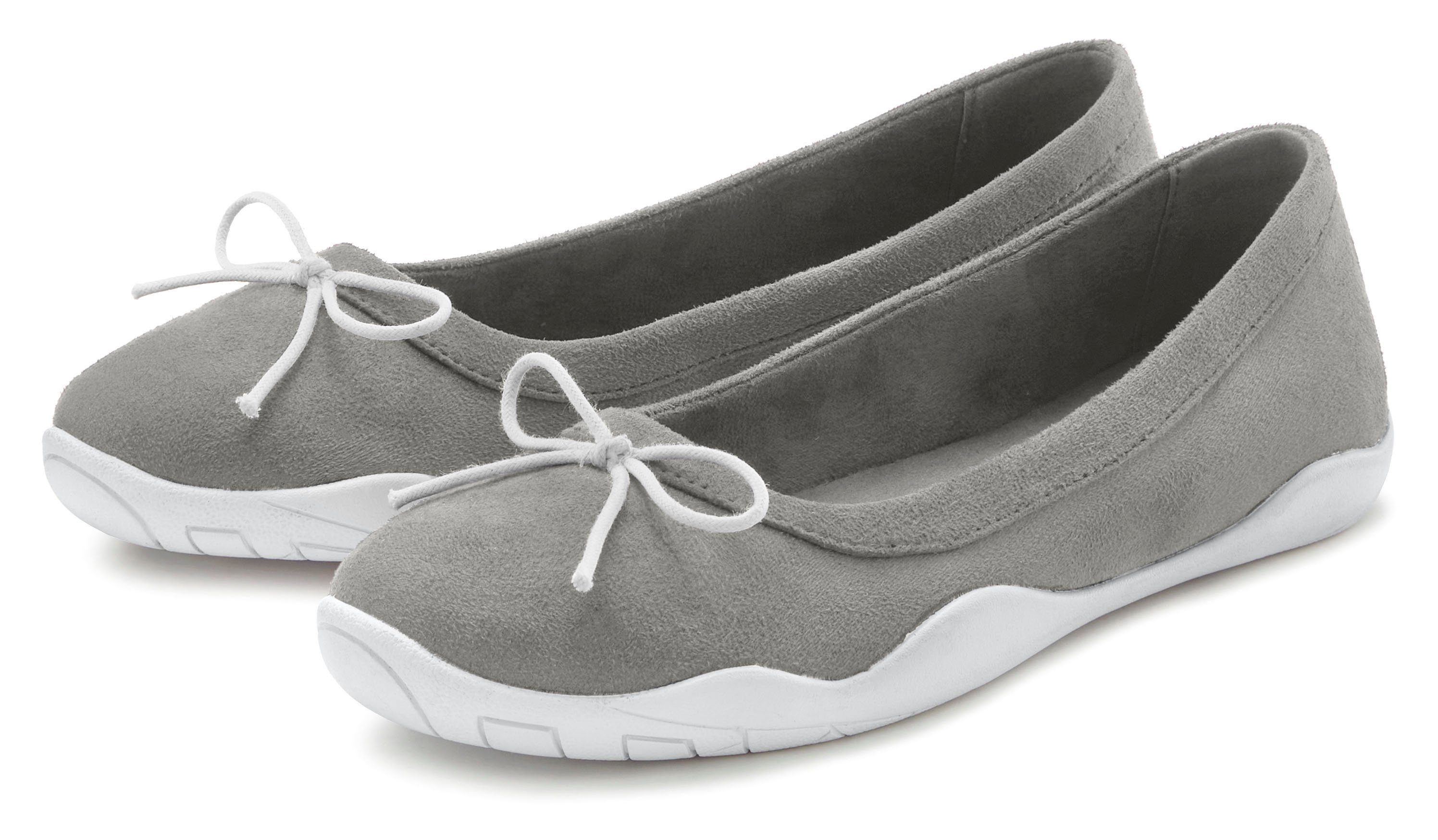 Lascana Ballerina's Sneaker, lichte vrijetijdsschoen, sneaker, instapper, lage schoen, platte...