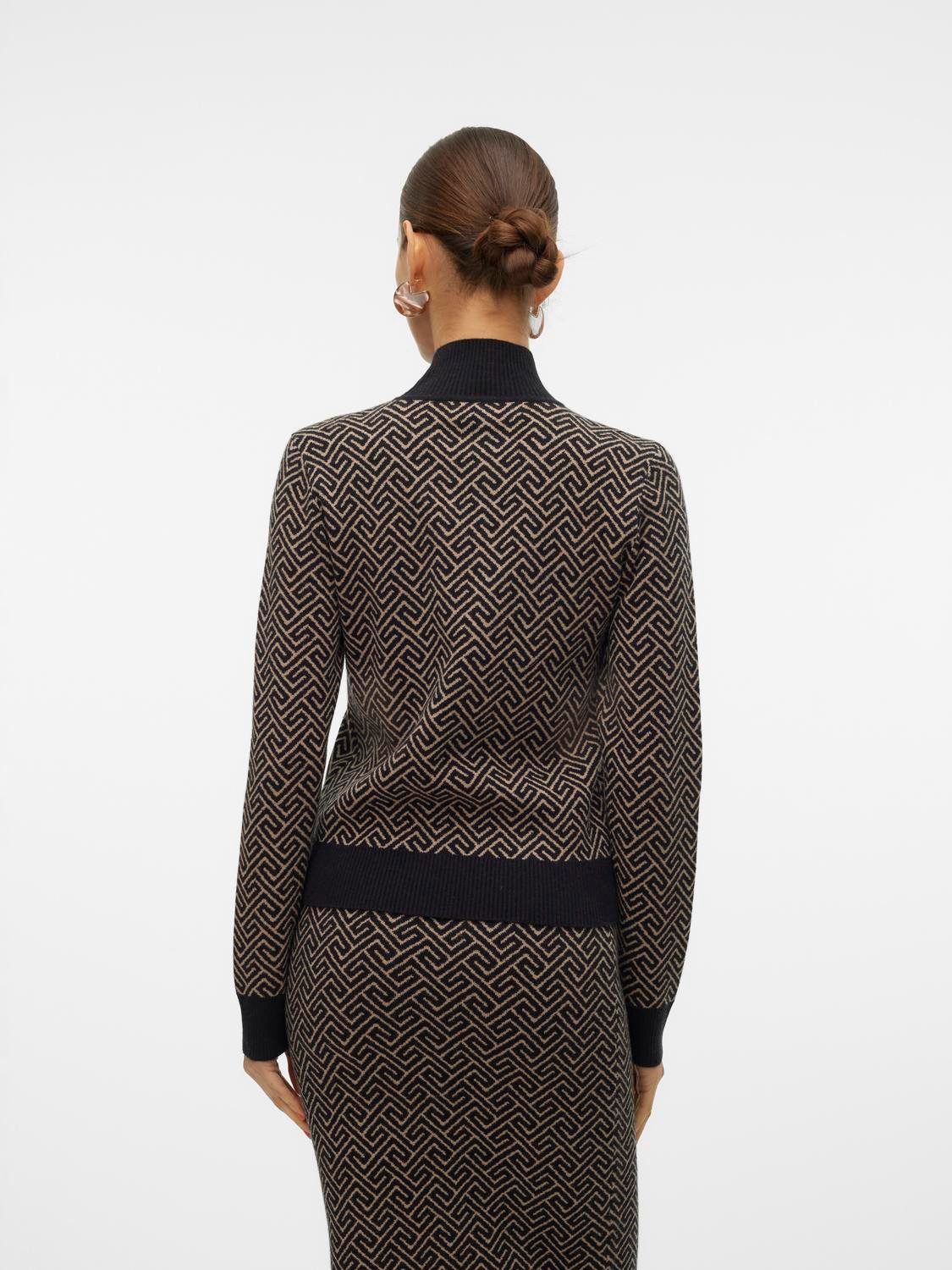 Vero Moda Gebreide trui VMARIA ART LS HIGH-NECK PULLOVER GA