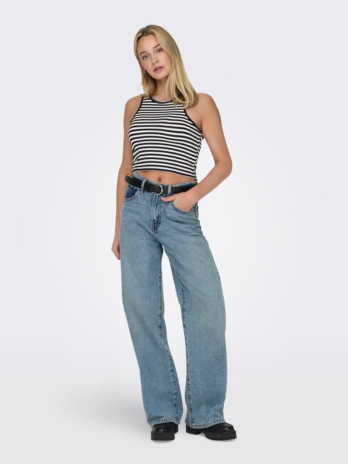 Only Crop-top ONLBELIA S/L CROP TOP CS JRS 2PACK (set, 2-delig)