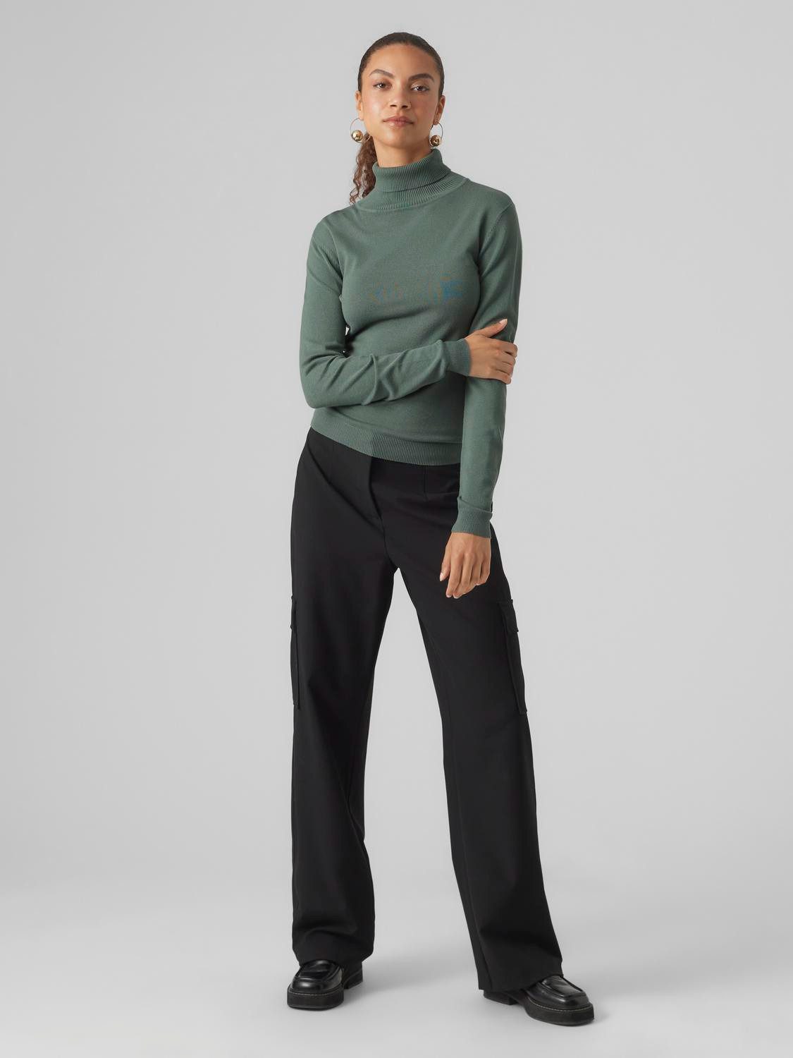 Vero Moda Coltrui VMGLORY LS ROLLNECK BLOUSE GA NOOS