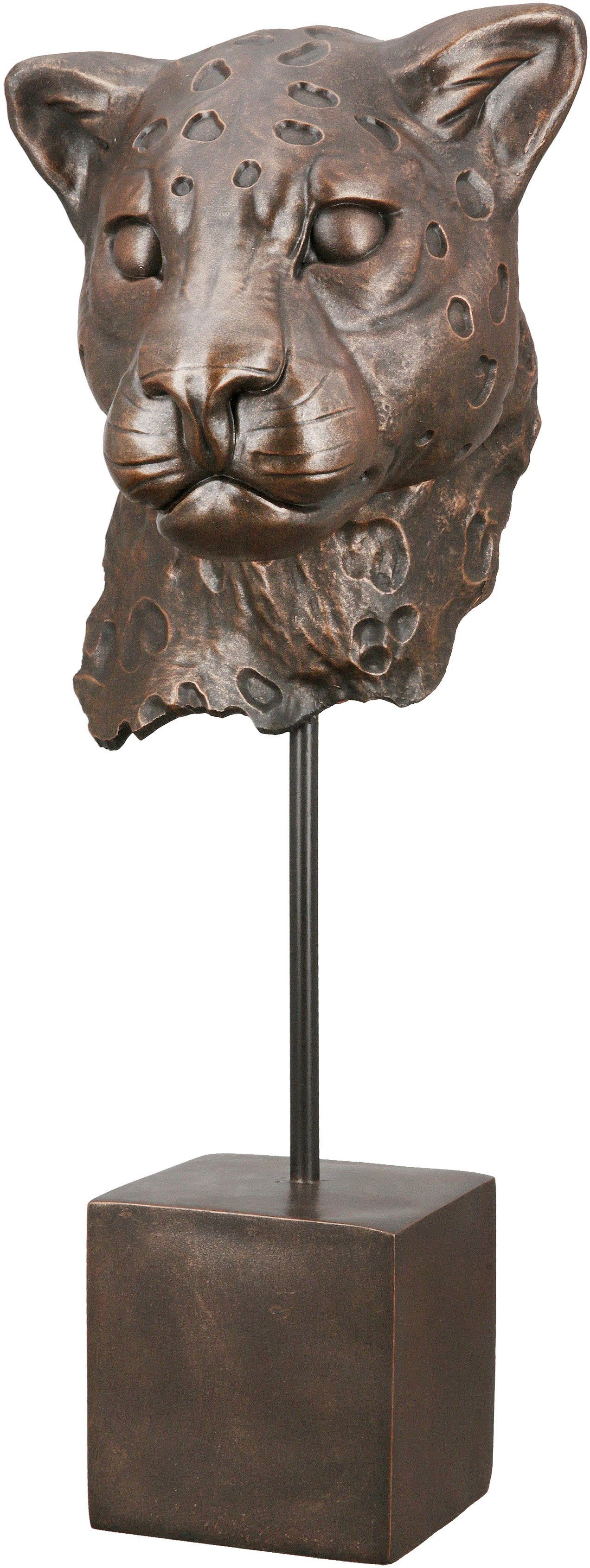 Casablanca by Gilde Decoratief figuur Leopard Antique (1 stuk)