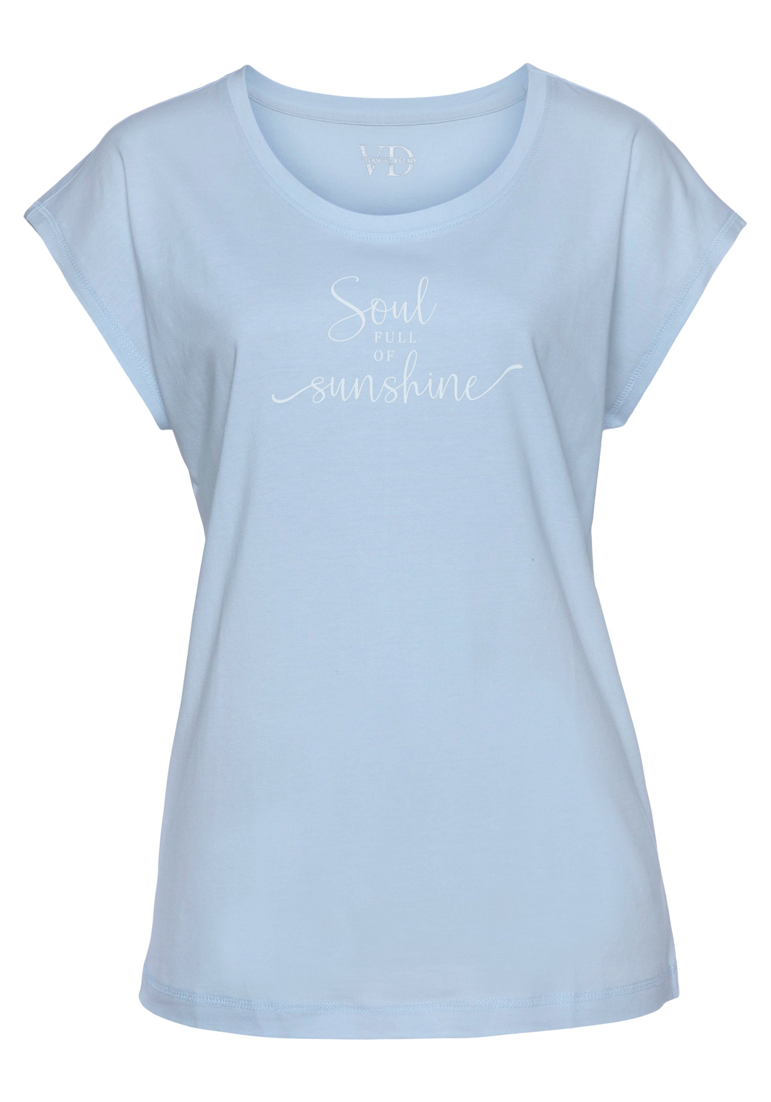 Vivance Dreams T-shirt met zomer-statementprint
