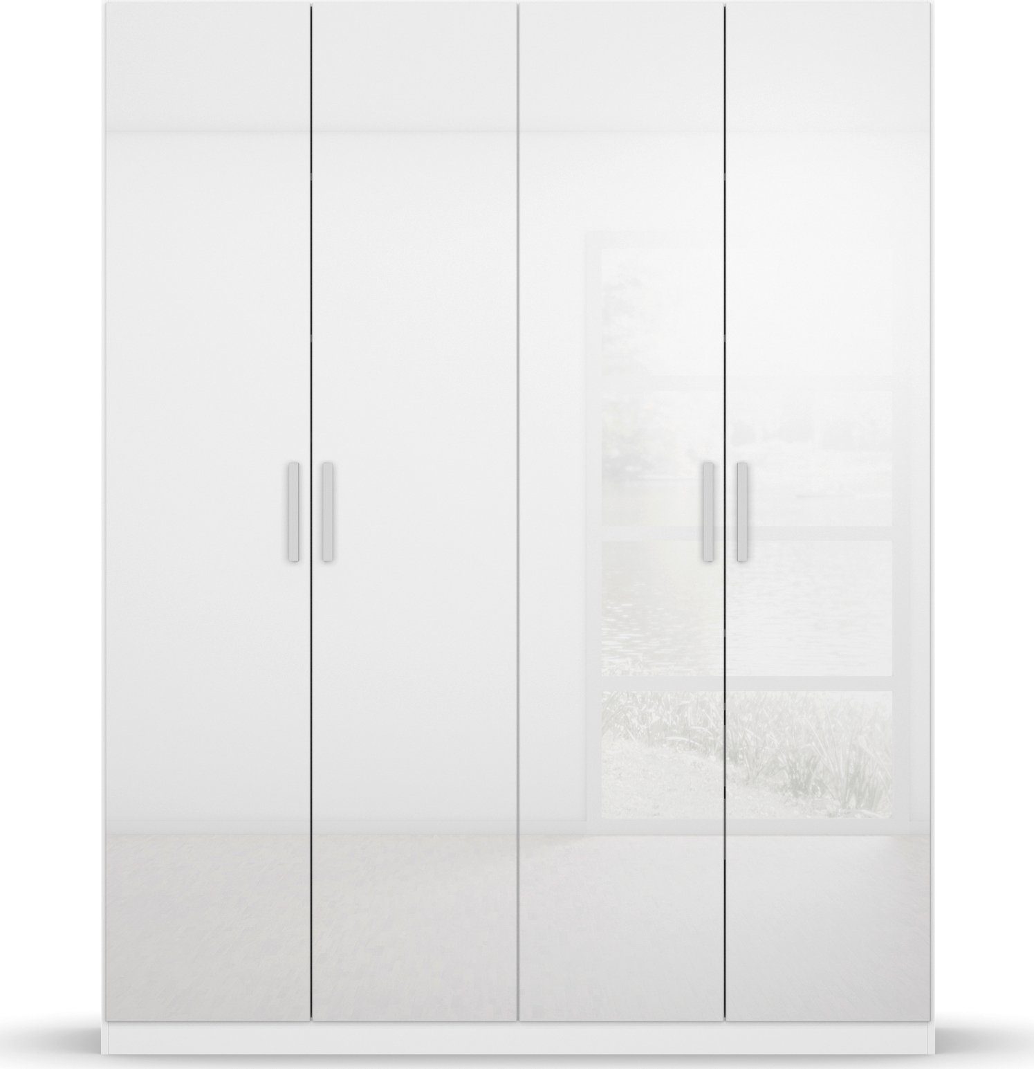 rauch Draaideurkast Koluna Hoogglansfront, inclusief 2 lades en extra planken
