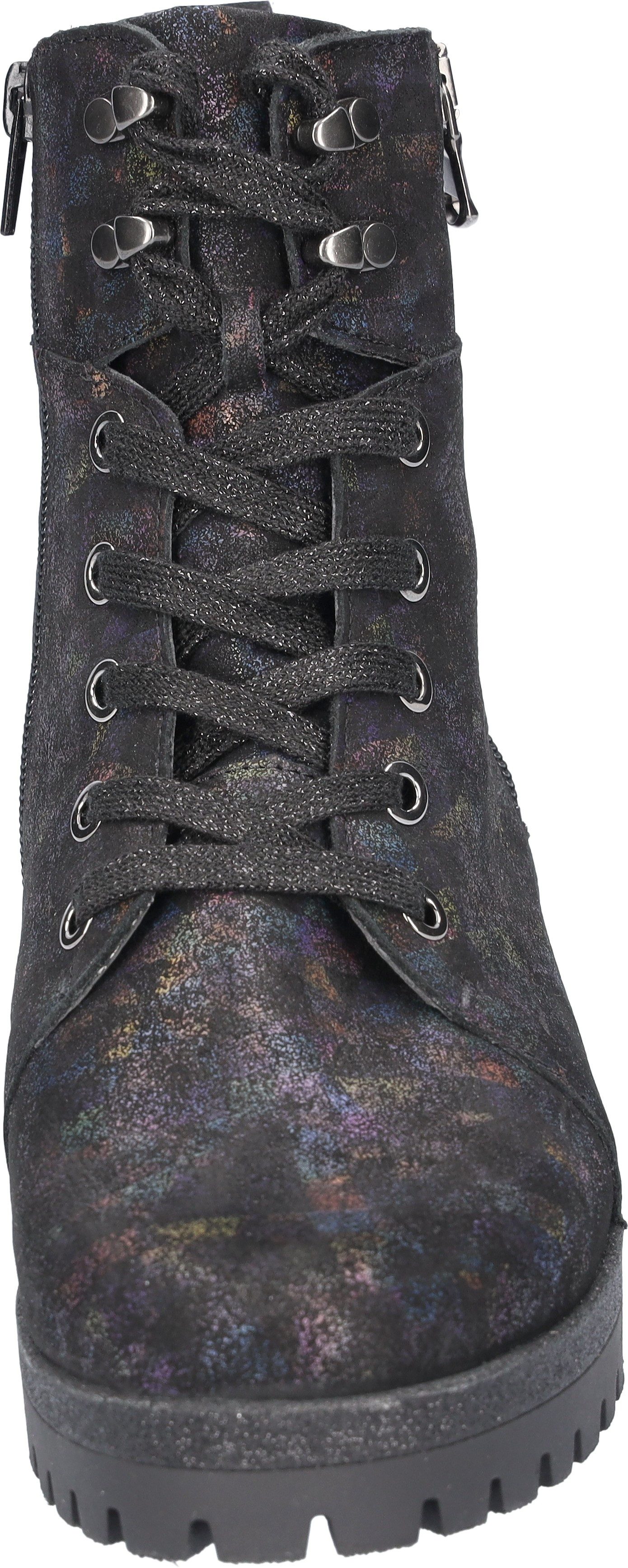 Waldläufer Veterlaarsjes Hanako lace-up boots, comfort boots, with two zippers, h-width