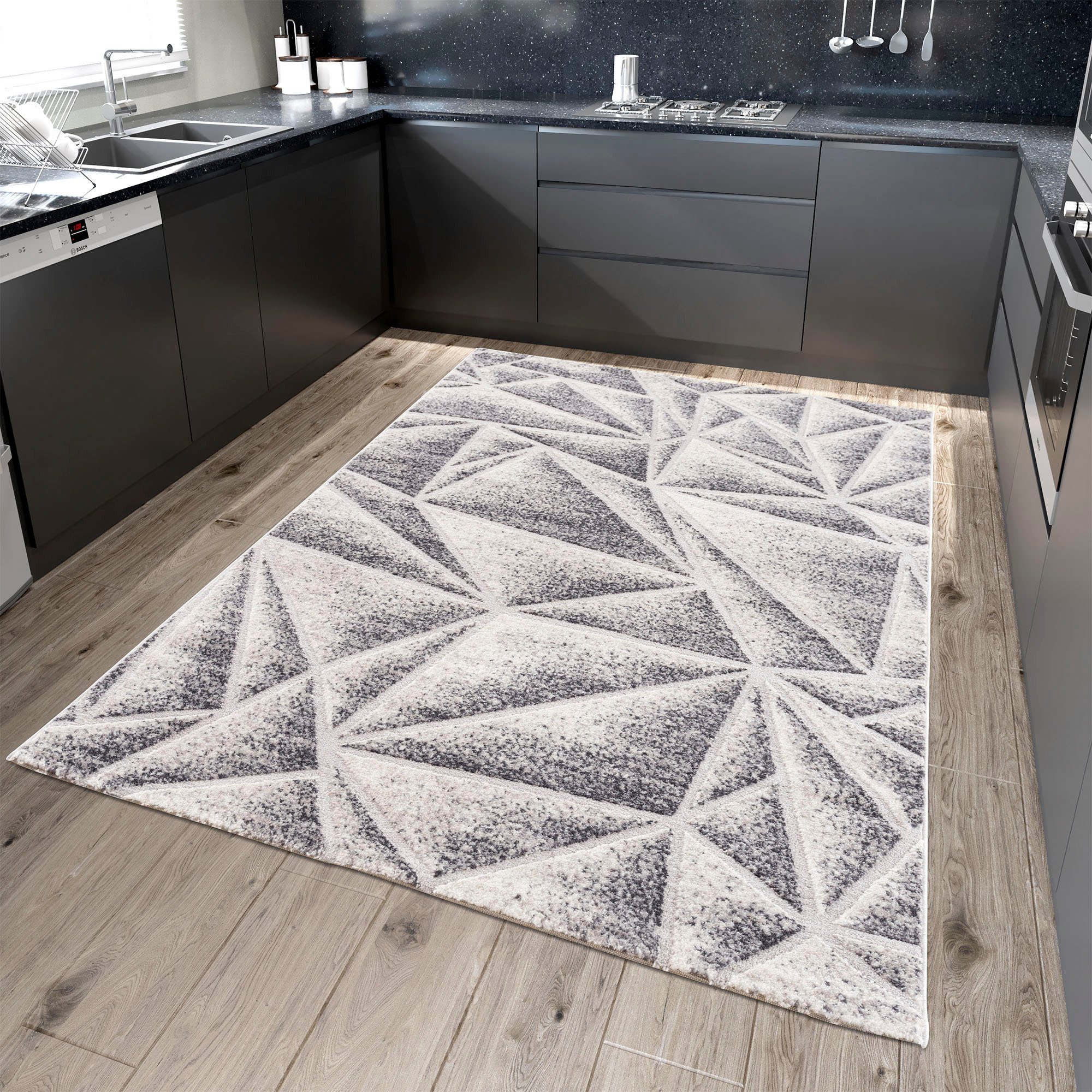 SANAT HALI Vloerkleed Evra 7004 Woonkamer, korte pool, modern