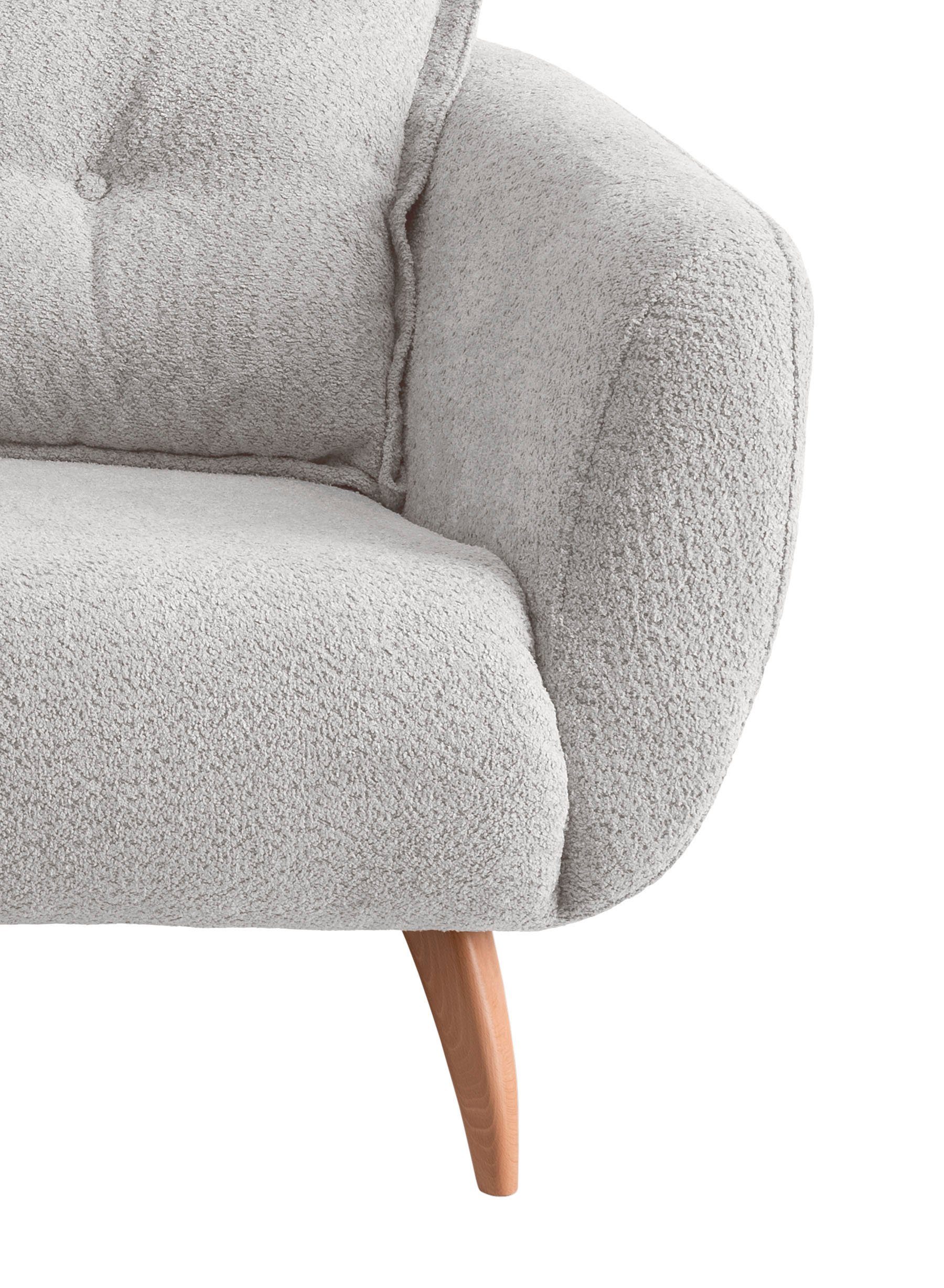 Home affaire 2,5-zitsbank Baggio modern en romantisch design, comfortabel