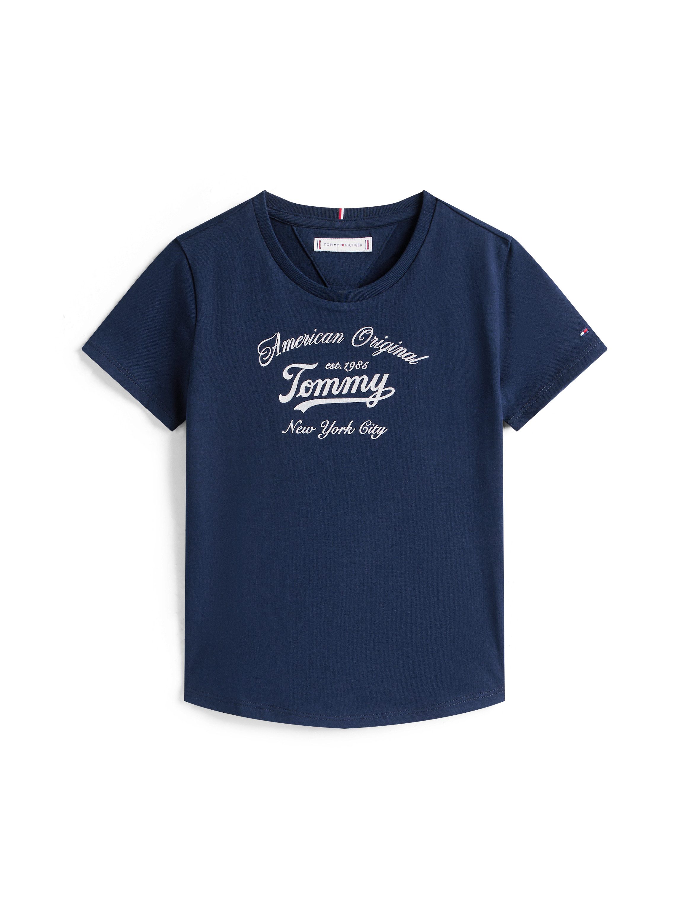 Tommy Hilfiger T-shirt TOMMY SCRIPT TEE SS voor kinderen tot 16 jaar, glanzende print