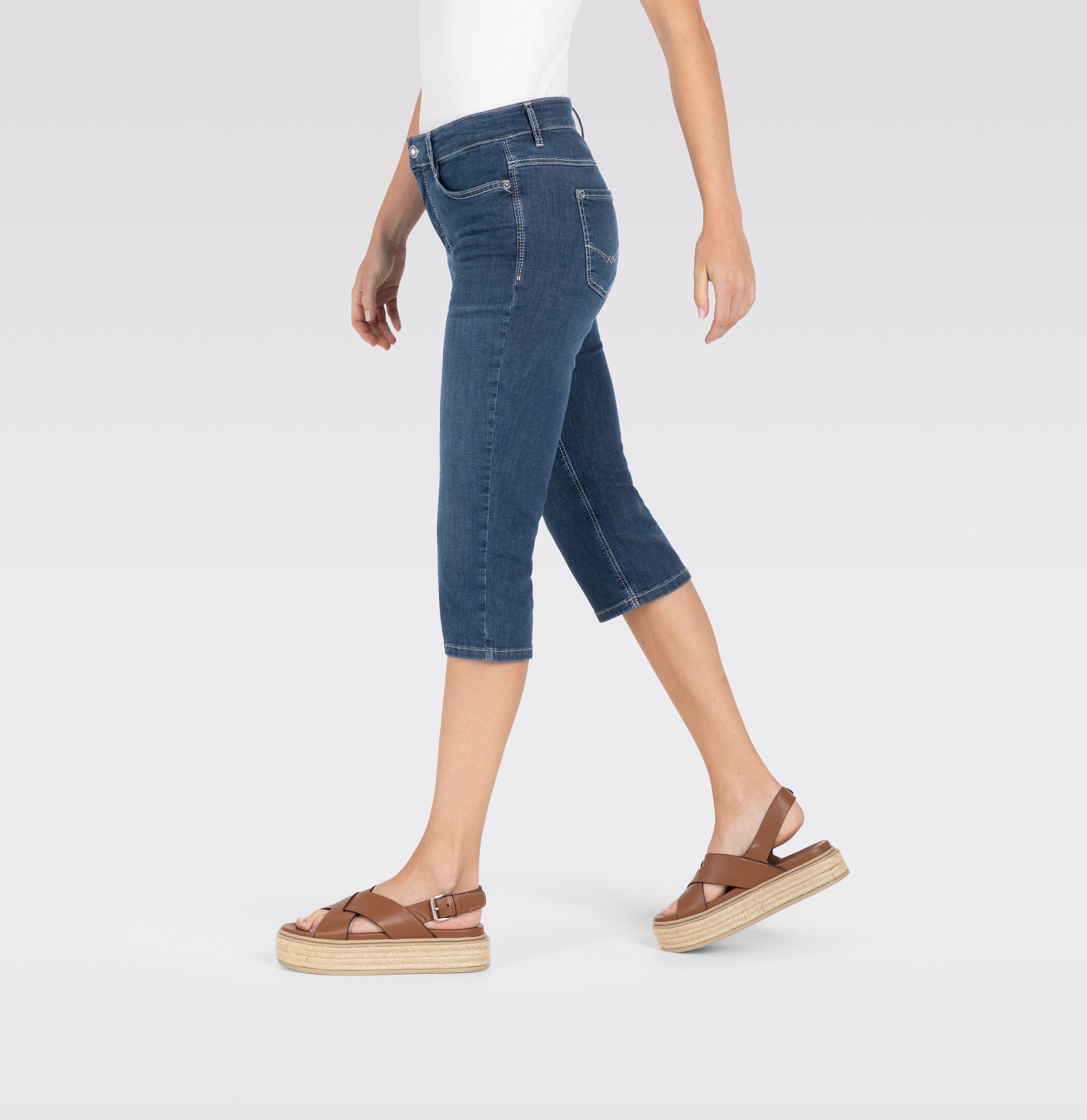 MAC Capri jeans Dream-Sum Comfortabele pasvorm met omrolbare zoom