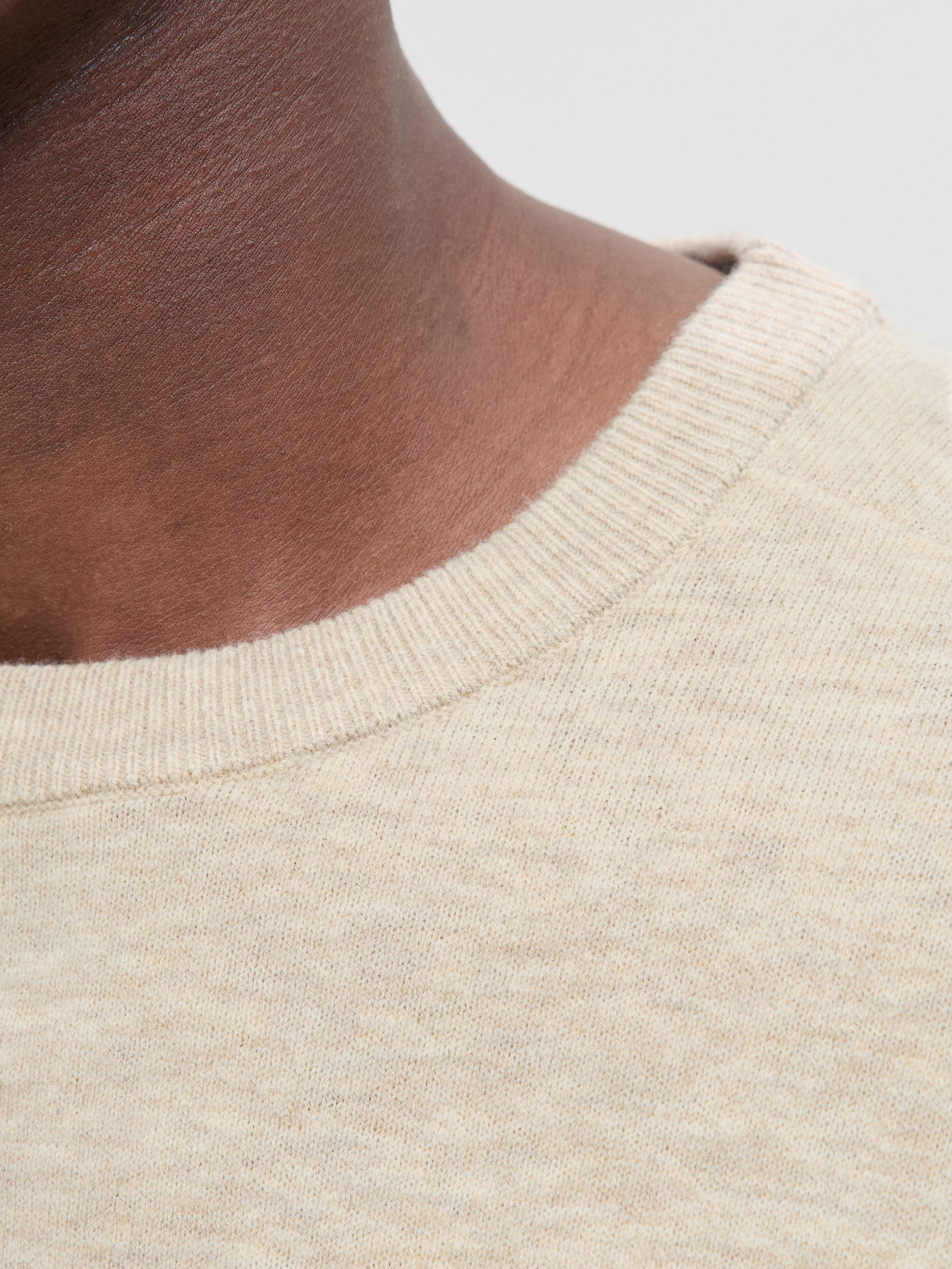 Jack & Jones Gebreide trui JJEPERFECT WOOL KNIT CREW NECK SN