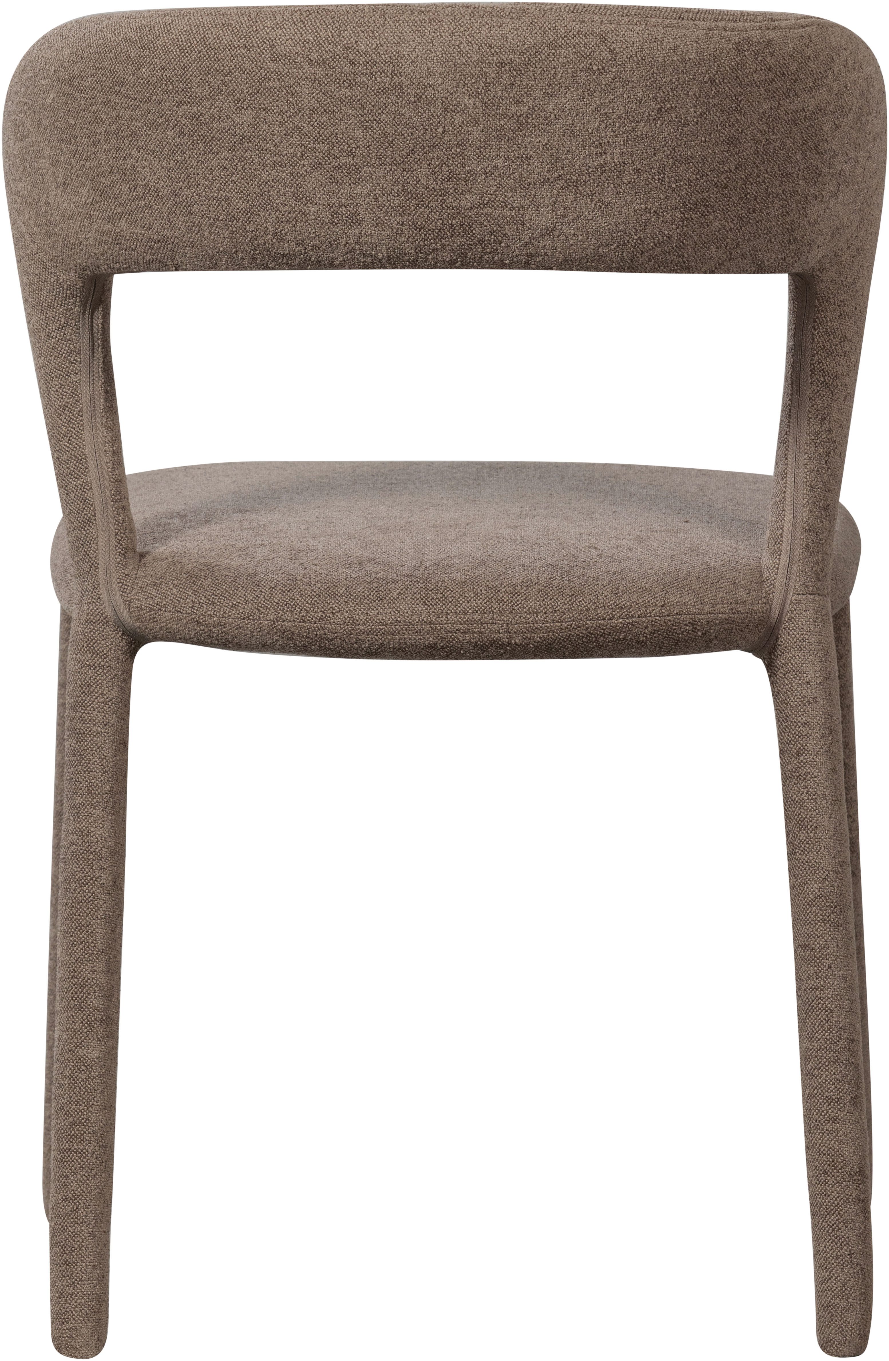 WOOOD Eetkamerstoel Noble volledig met stof bekleed, hoogte 76 cm x breedte 51 cm (set, 2 stuks)