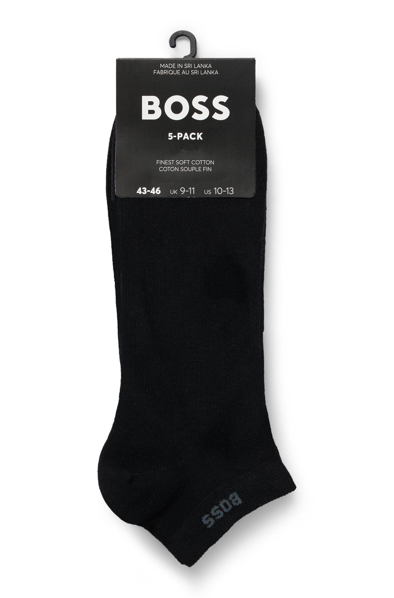 BOSS Sneakersokken 5P AS Uni CC met boss-label (set, 5 paar)