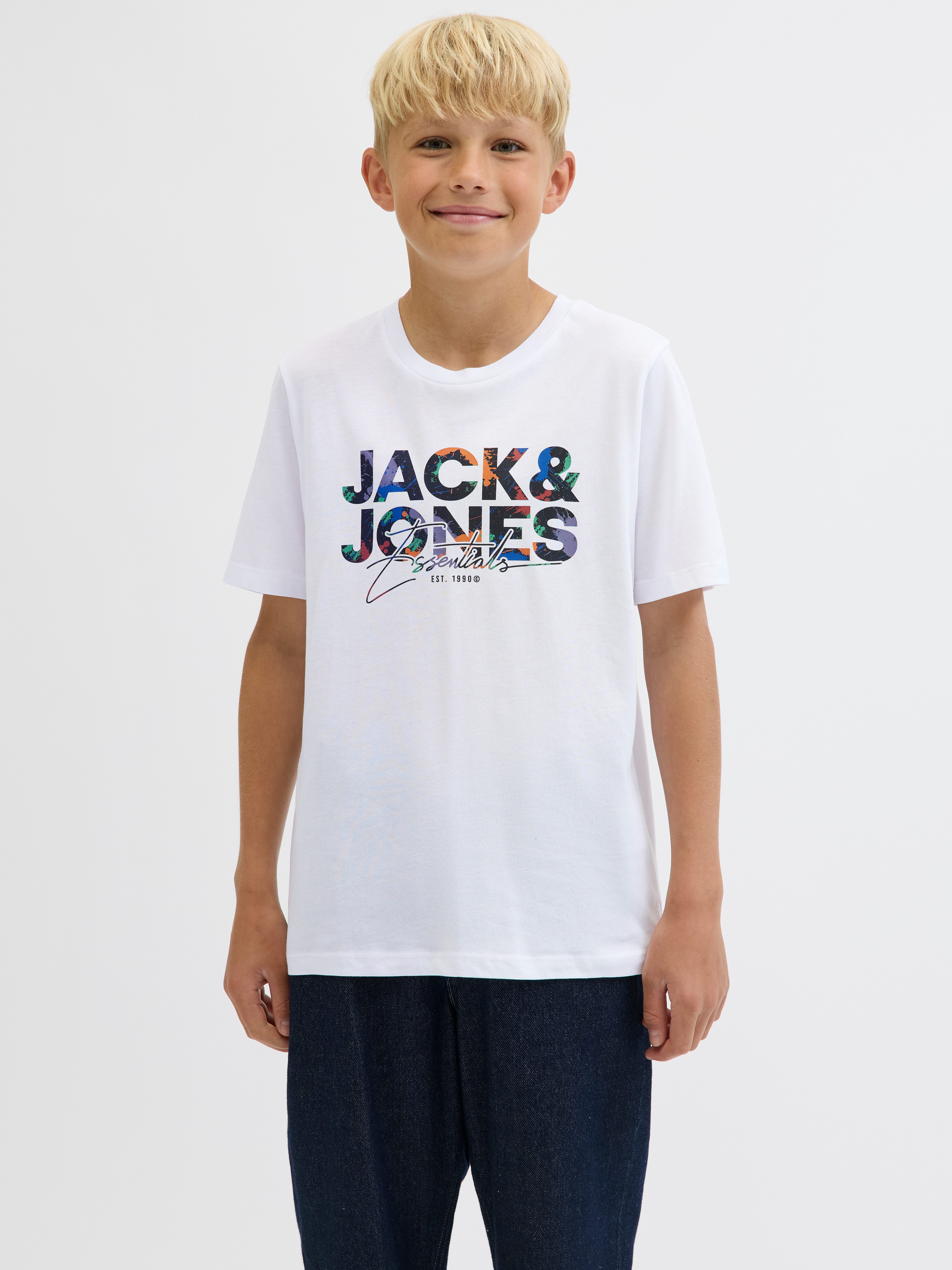 Jack & Jones Junior T-shirt JJGEPLAS TEE SS CREW NECK 3PK MP JNR (set, 3-delig)