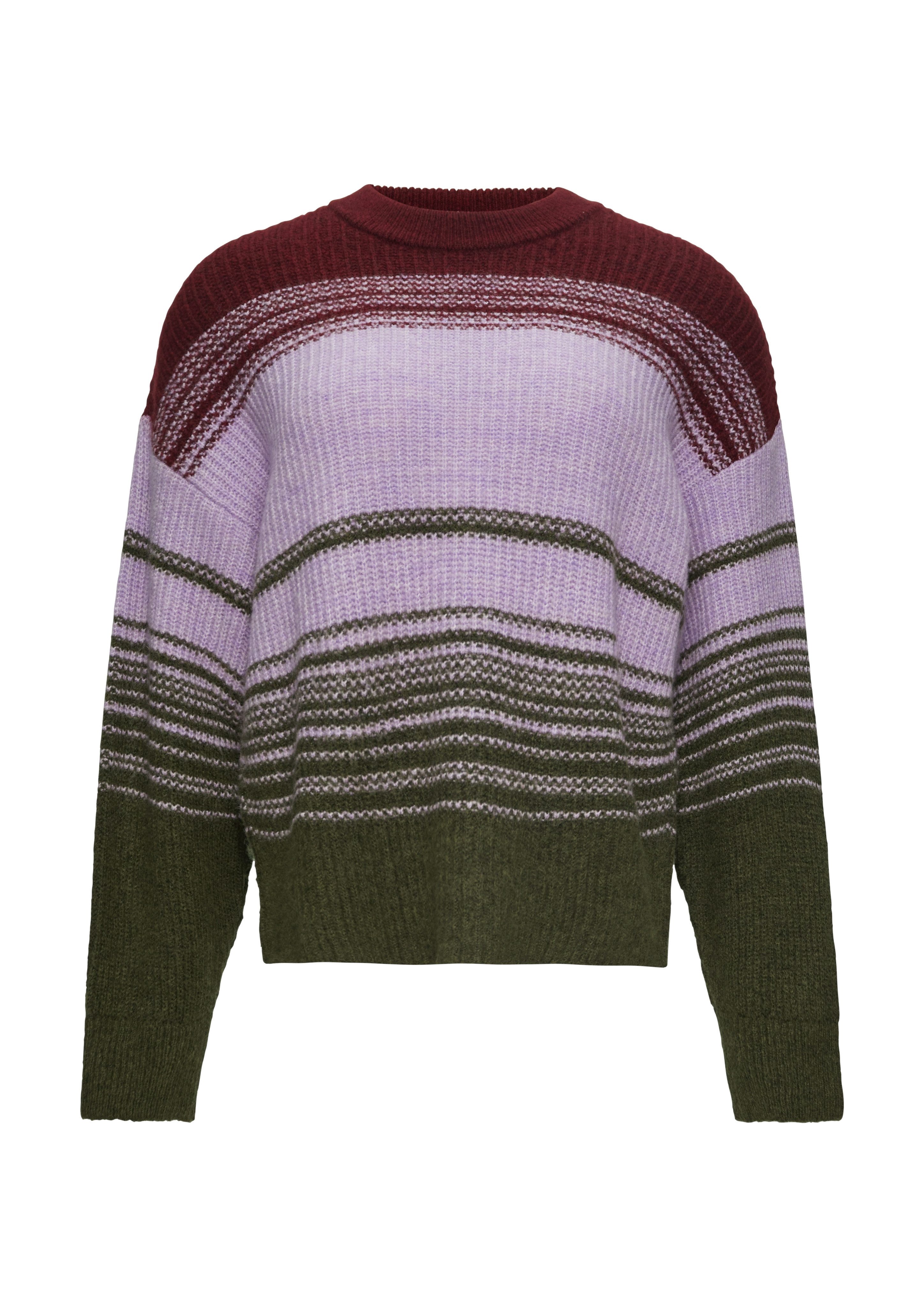 s.Oliver Gebreide trui met intarsia-motief