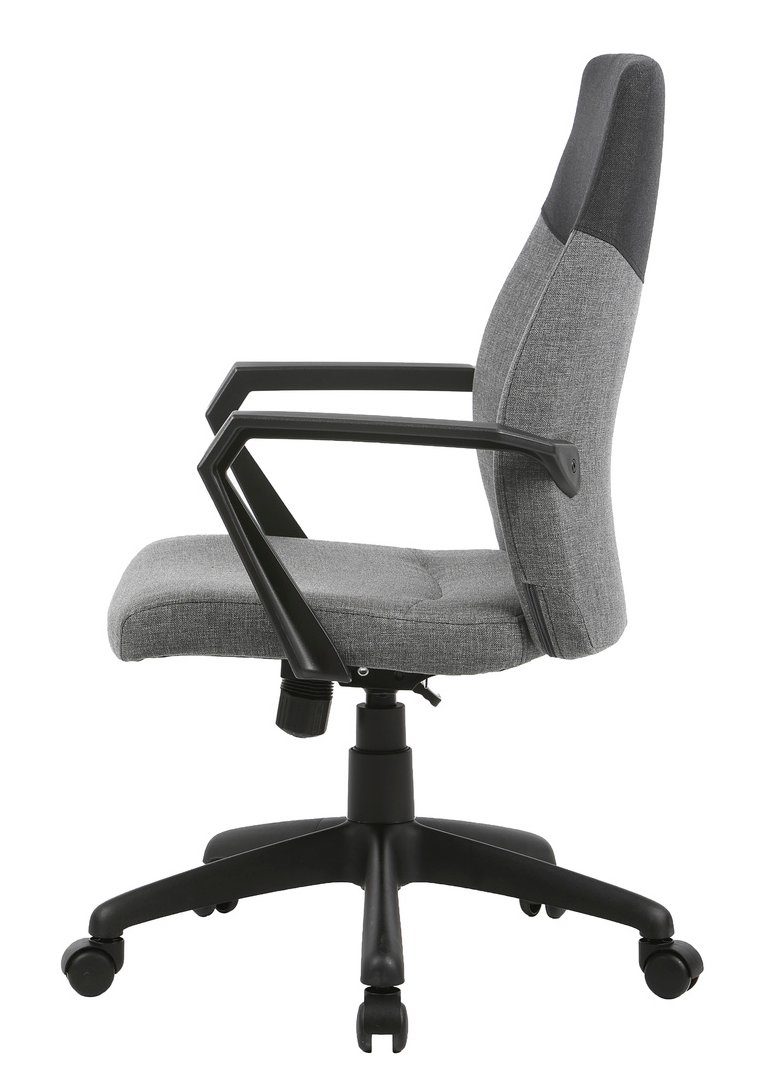 byLIVING Bureaustoel Edgy met moderne geweven bekleding in twee kleuren, comfortabel, met schommelmechanisme