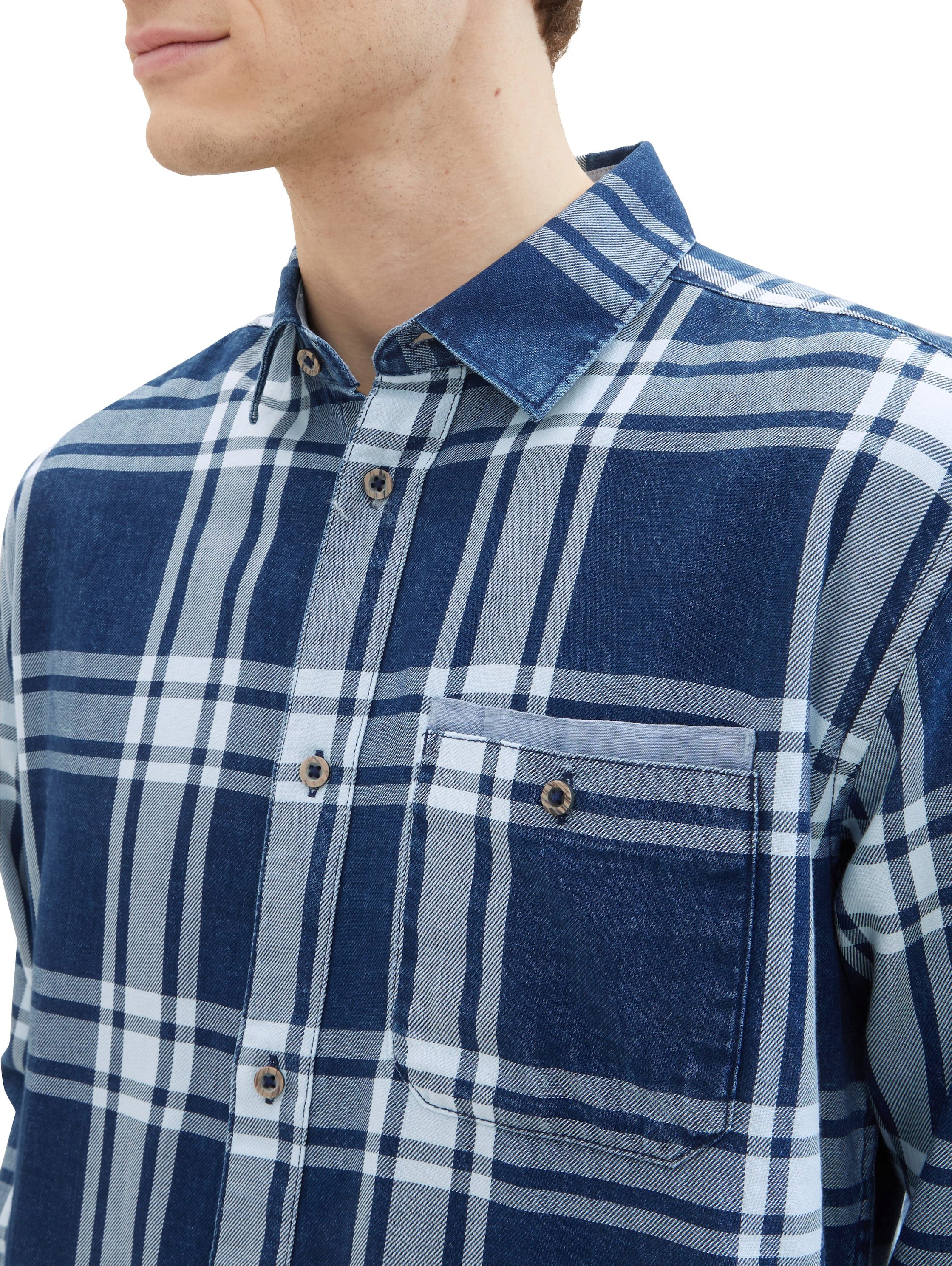 Tom Tailor Overhemd met lange mouwen met geruit patroon