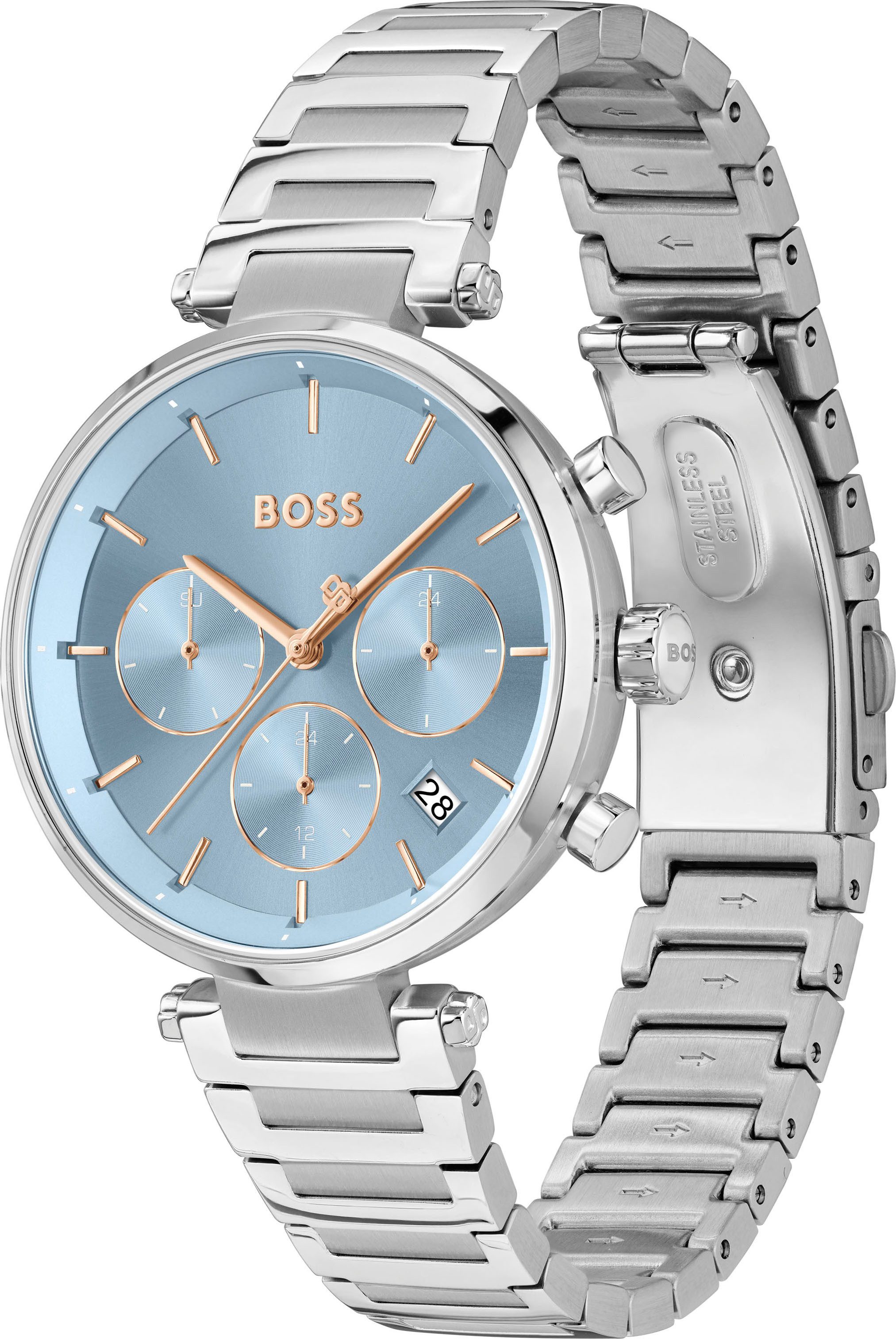 Boss Multifunctioneel horloge MAJESTY SPORT Quarzuhr, horloge, dameshorloge, leren band, analoog