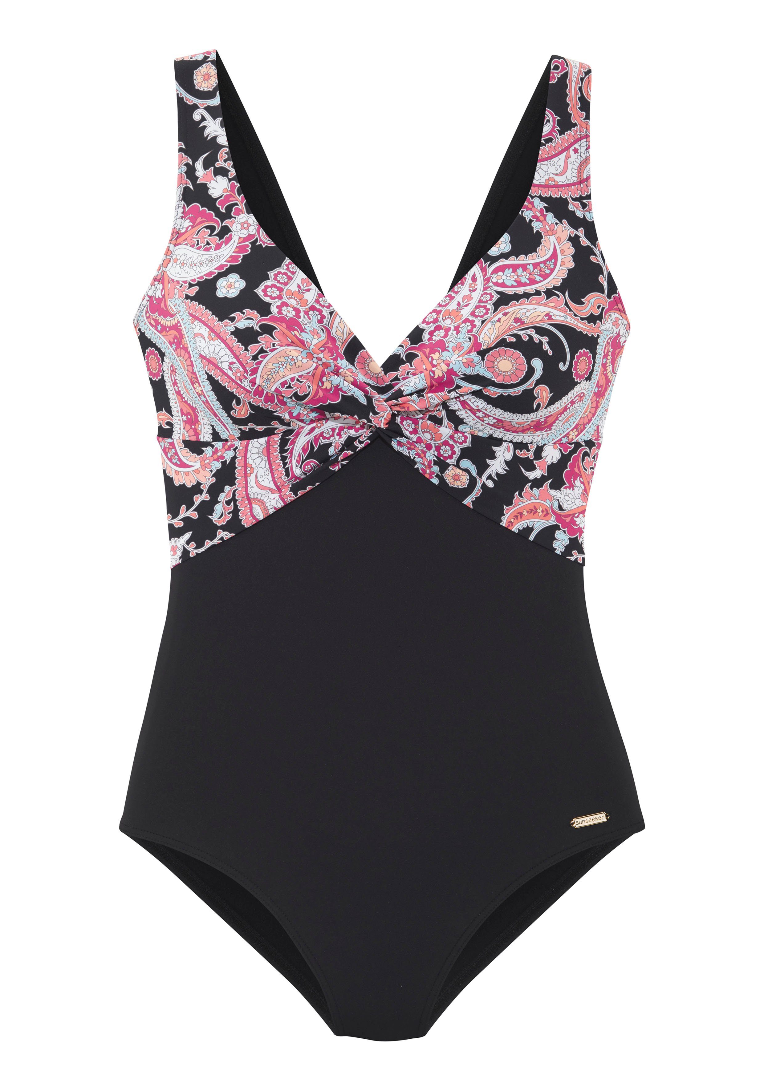 Sunseeker Badpak PALINA in paisleyprint en met shaping-effect