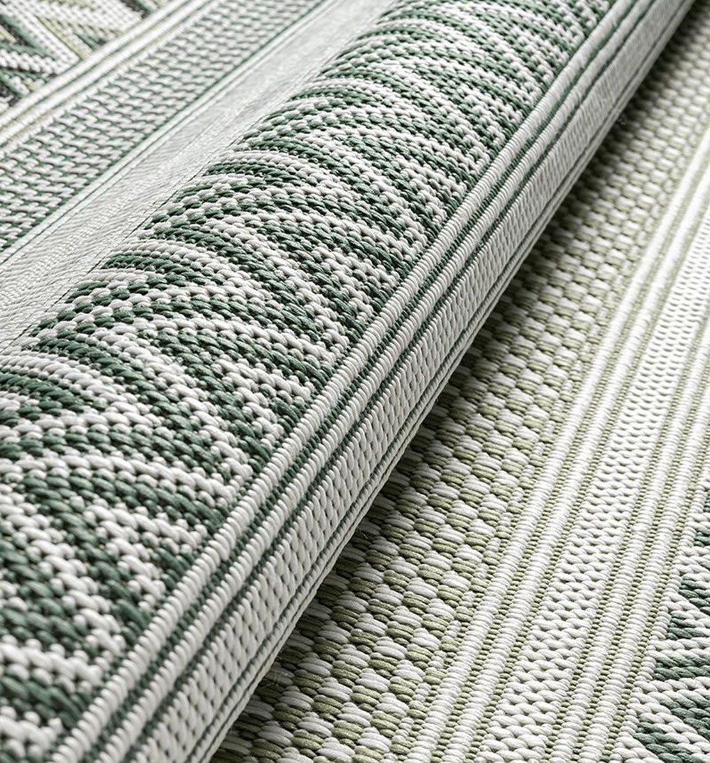 The carpet Vloerkleed Machka round moderne robuuste binnen- en buitenkleed