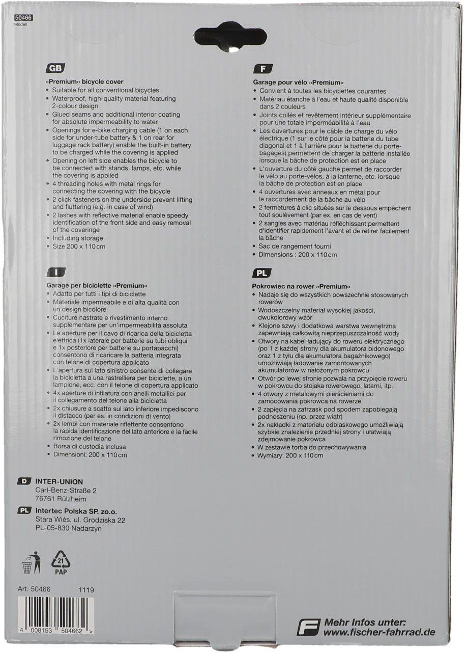 Fischer Fietshoes Fietskluis premium