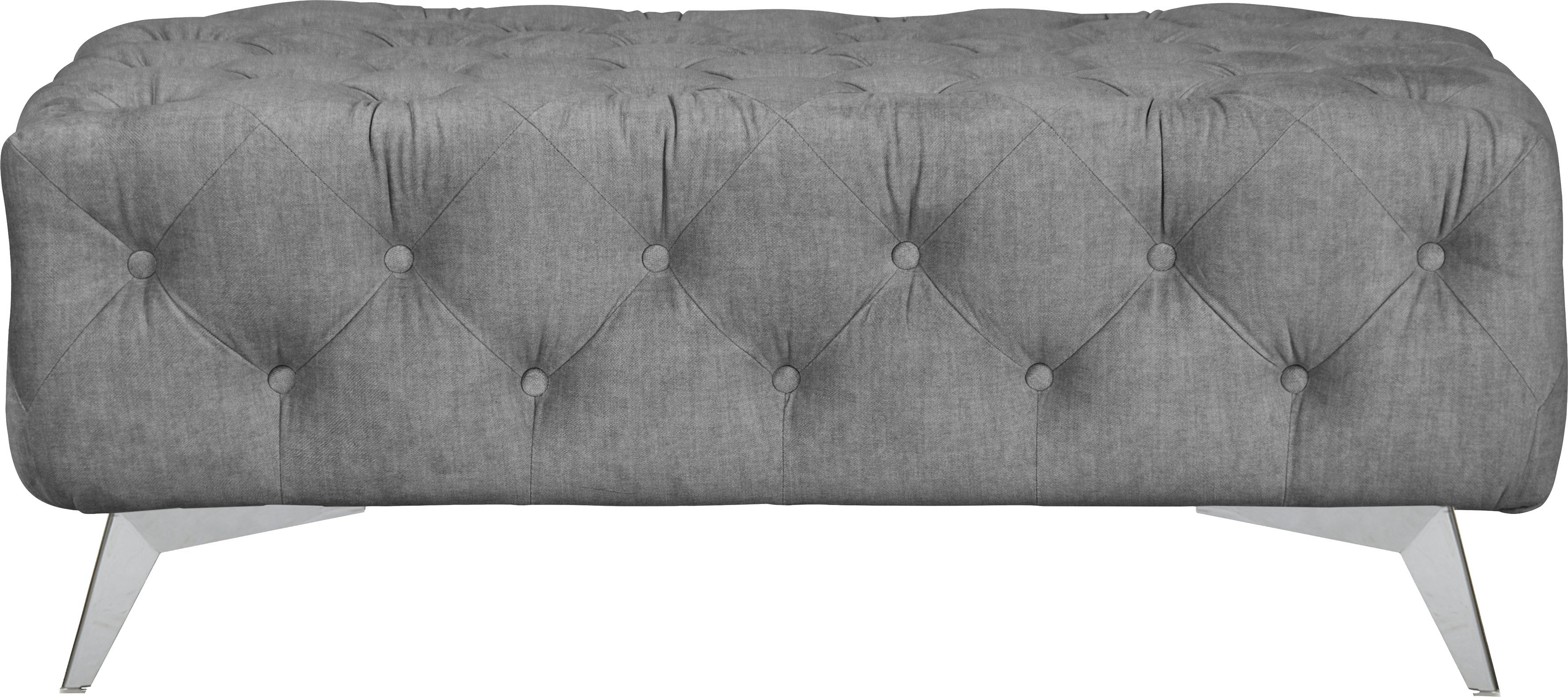 Leonique Hocker Glynis luxueuze capitonnage, moderne chesterfield look, kleur van de poten ter keuze