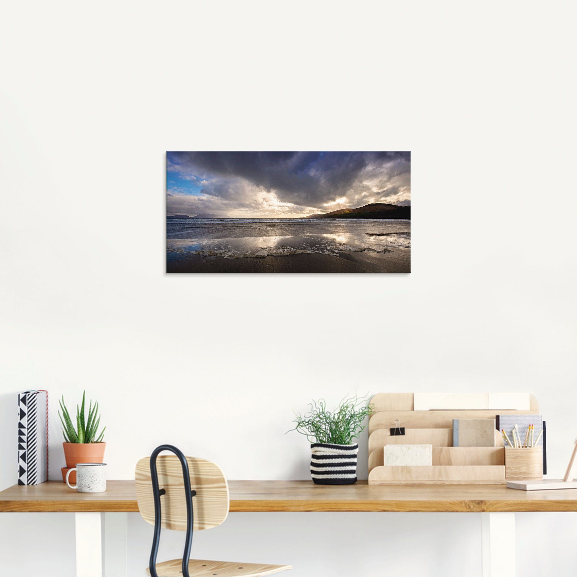 Artland Print op glas Strandliefde II in verschillende maten