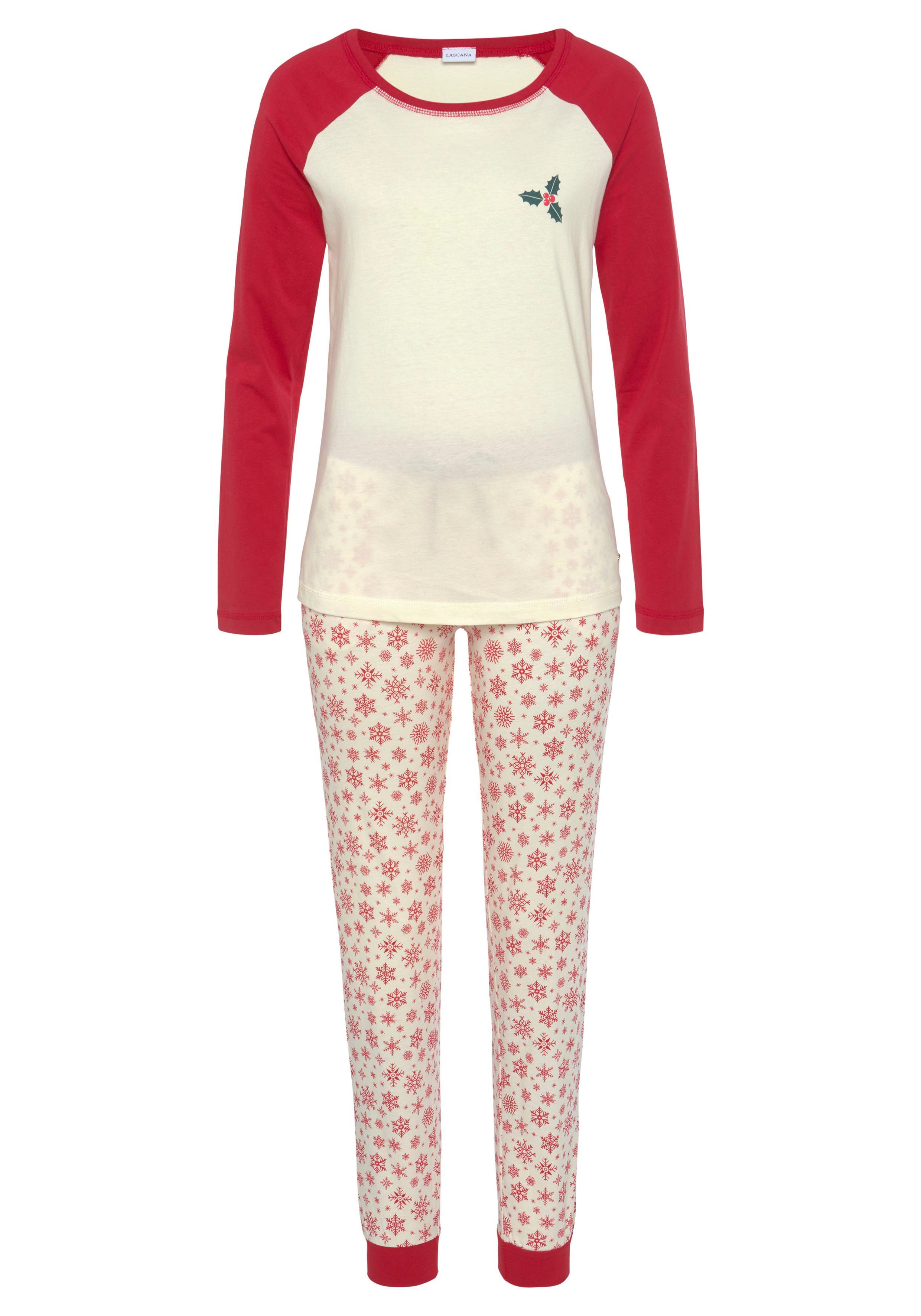 Lascana Pyjama met wintermotieven