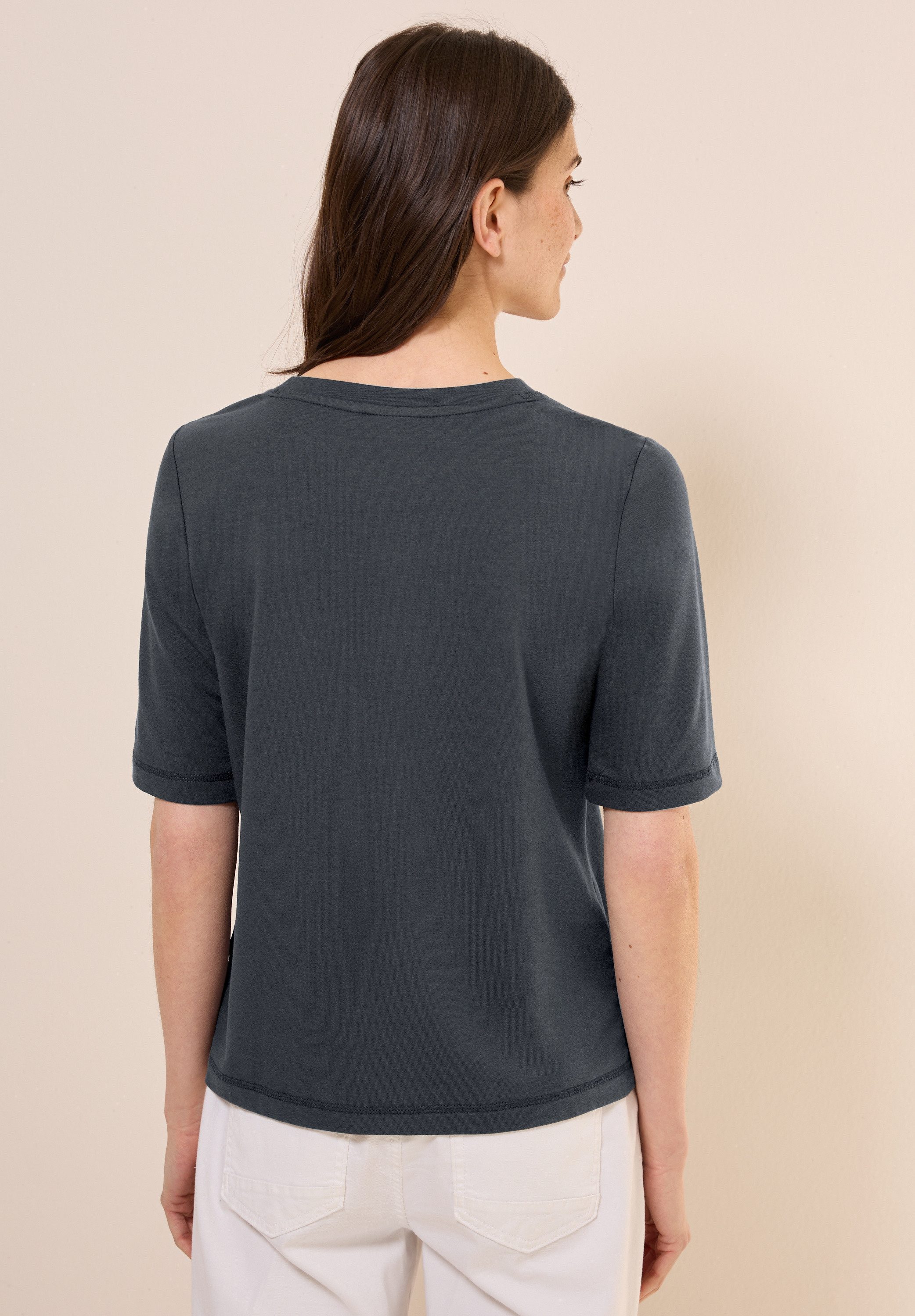 Cecil T-shirt met folieprint
