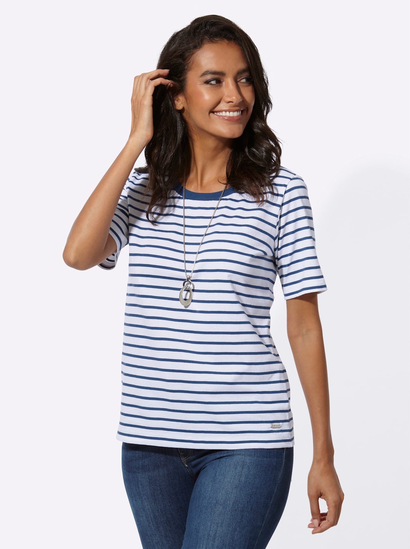Casual Looks T-shirt Gestreept shirt (1-delig)