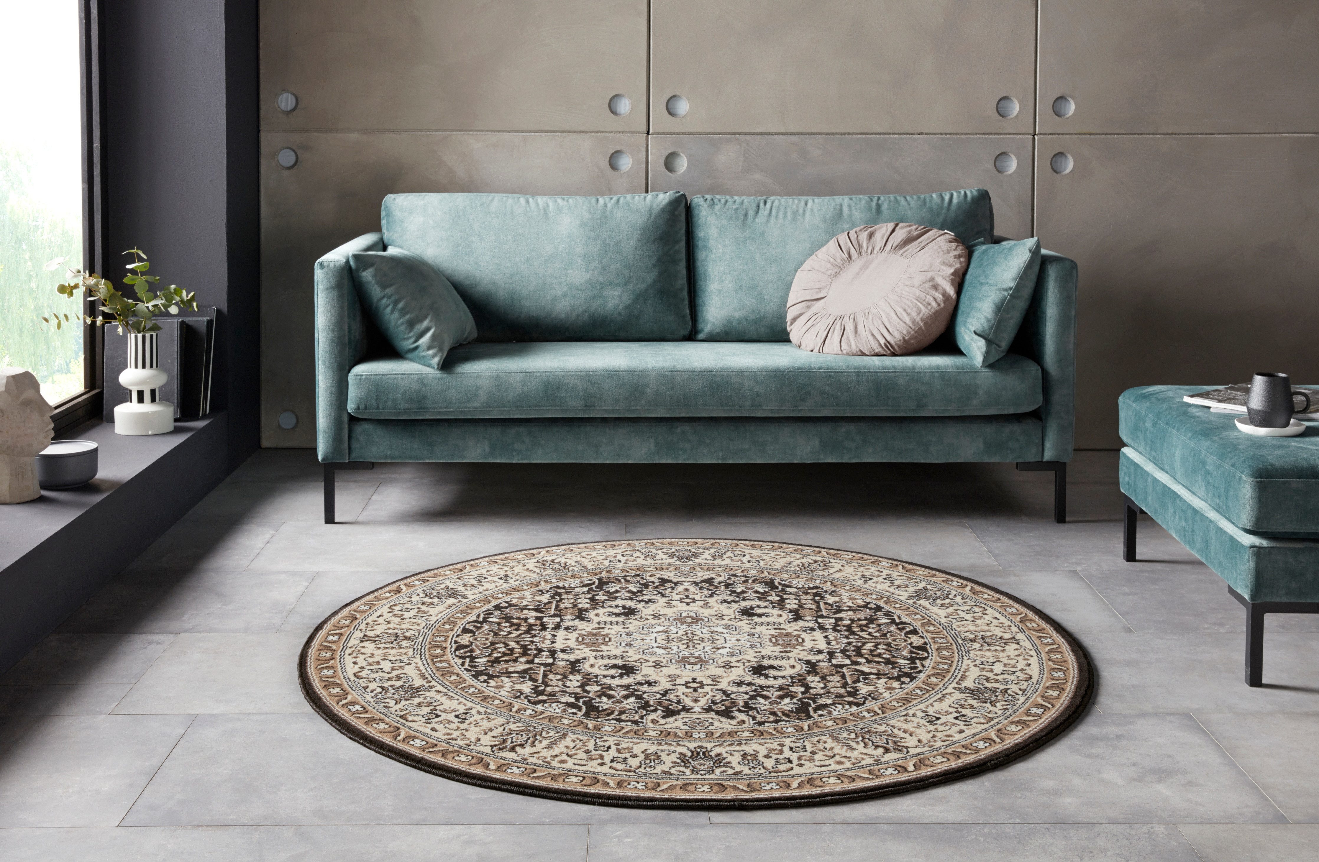 NOURISTAN Vloerkleed Skazar Isfahan Korte pool, oriënt, vloerkleed, vintage, eetkamer, woonkamer, hal