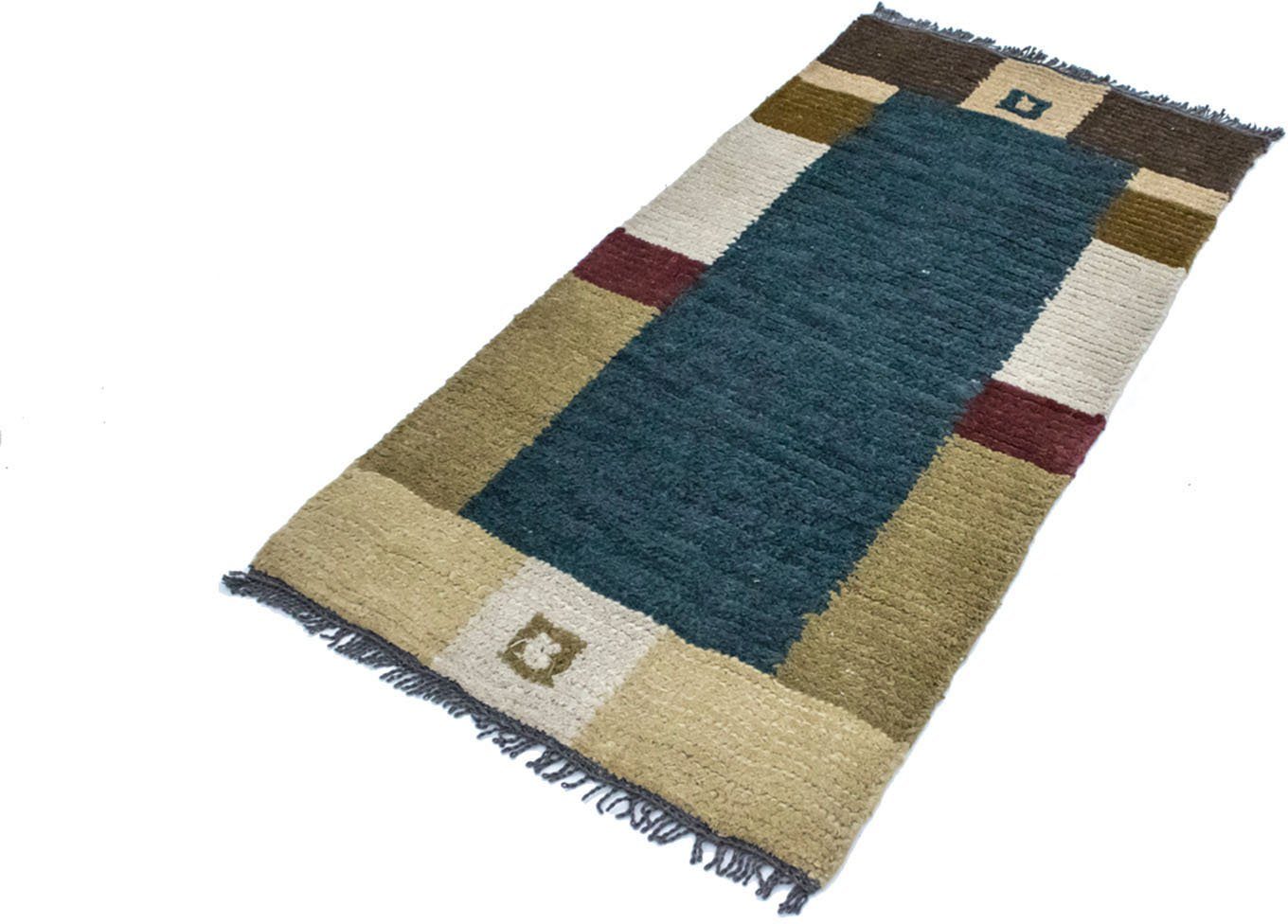 morgenland Wollen kleed Nepal vloerkleed met de hand geknoopt blauw handgeknoopt